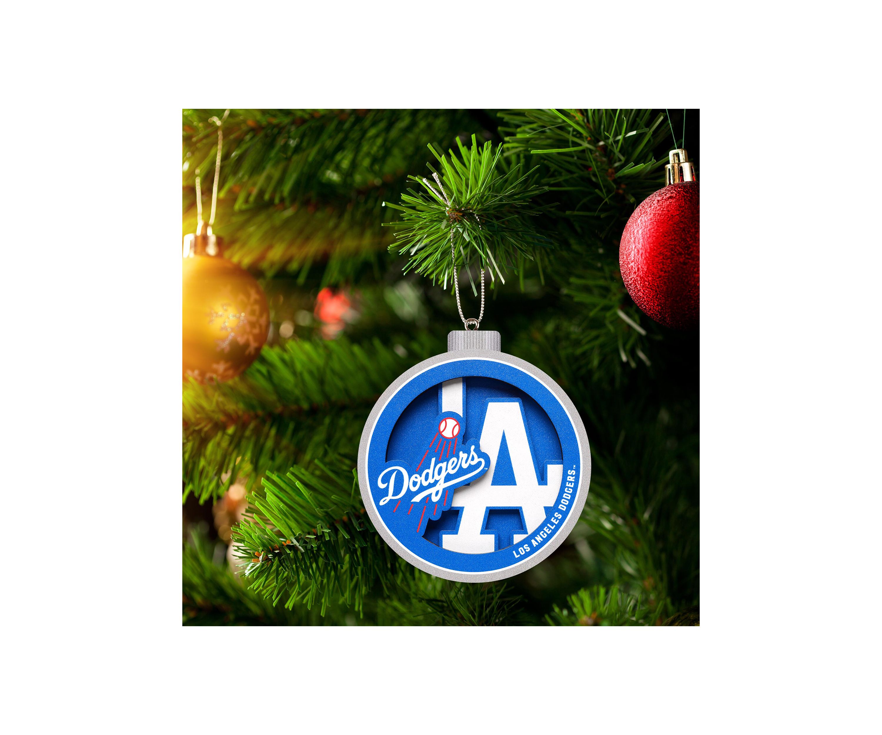 YouTheFan MLB Los Angeles Dodgers 3D Logo Series Ornaments