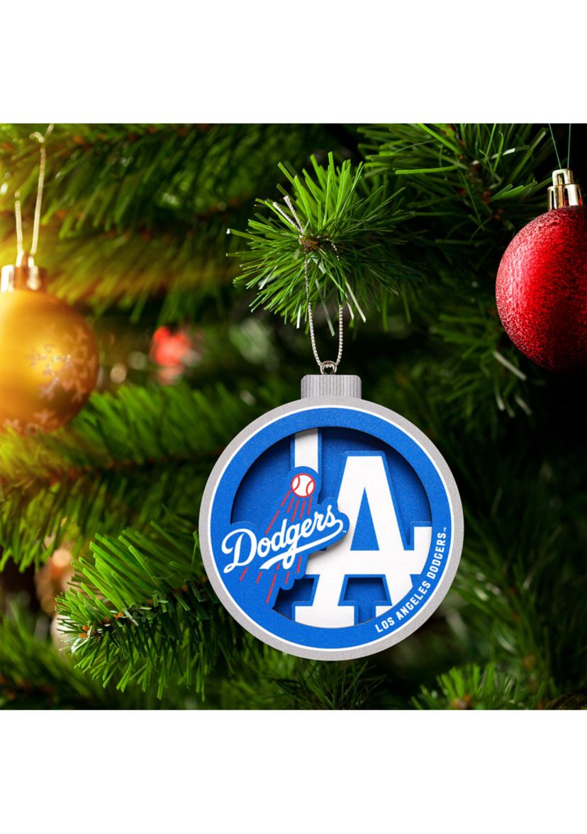 YouTheFan MLB Los Angeles Dodgers 3D Logo Series Ornaments