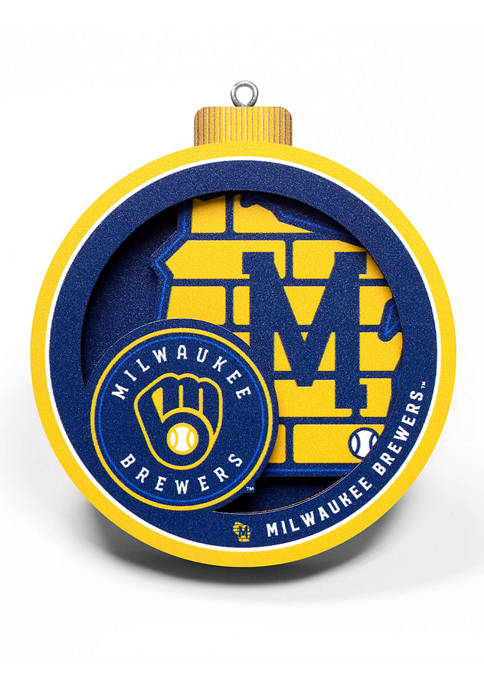 You The Fan MLB Milwaukee Brewers 3D Logo