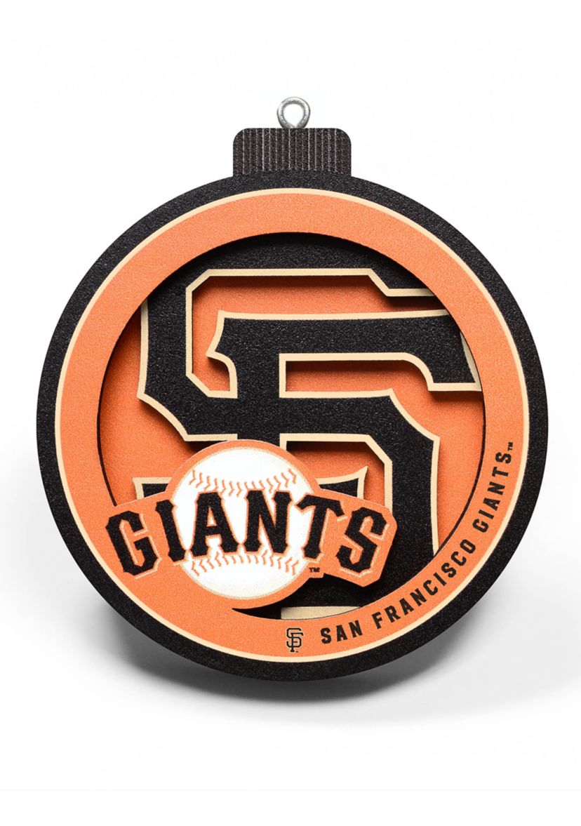 YouTheFan MLB San Francisco Giants 3D Logo Series Ornaments
