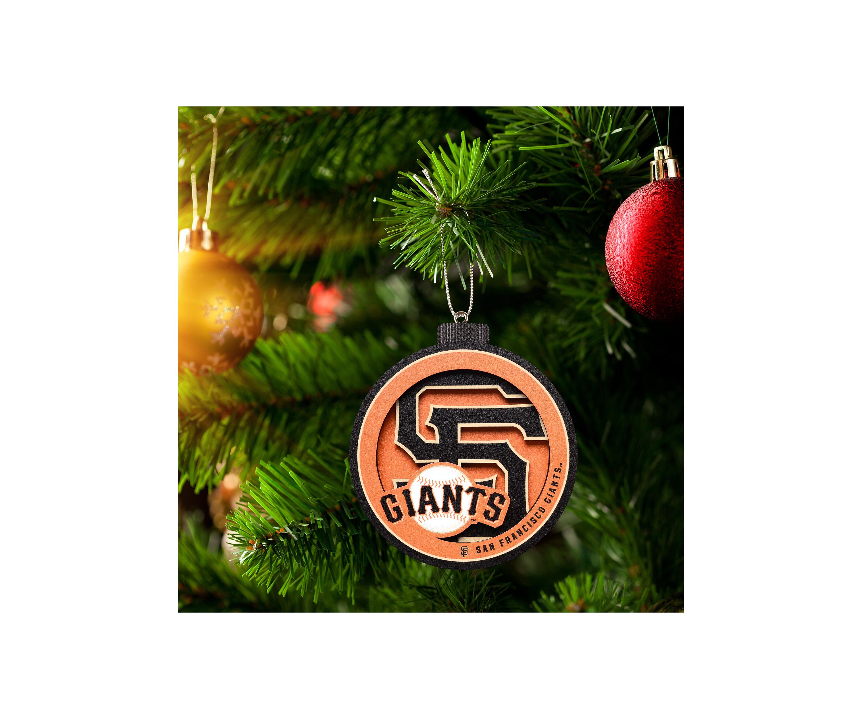 YouTheFan MLB San Francisco Giants 3D Logo Series Ornaments