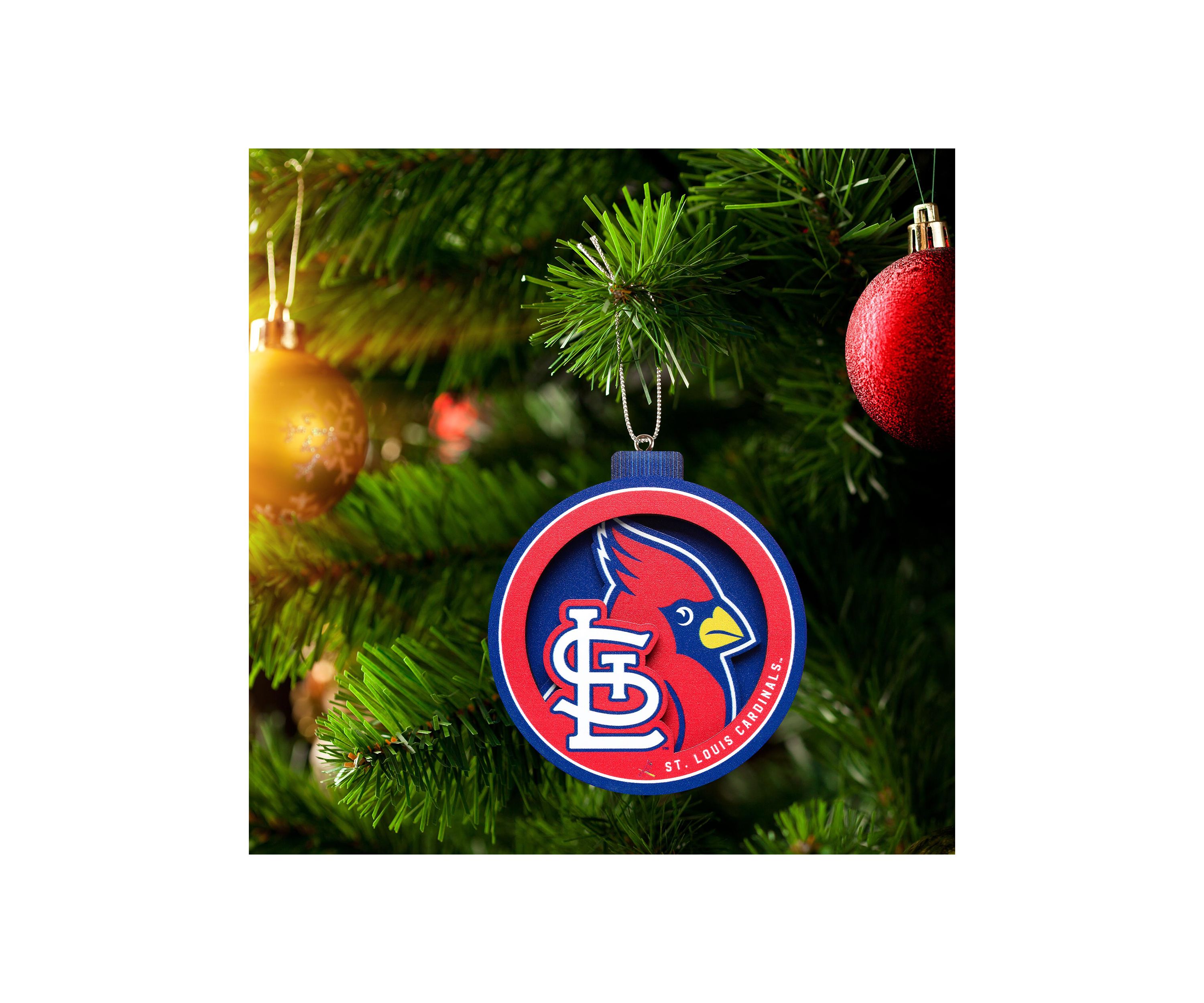 YouTheFan MLB St. Louis Cardinals 3D Logo Series Ornaments