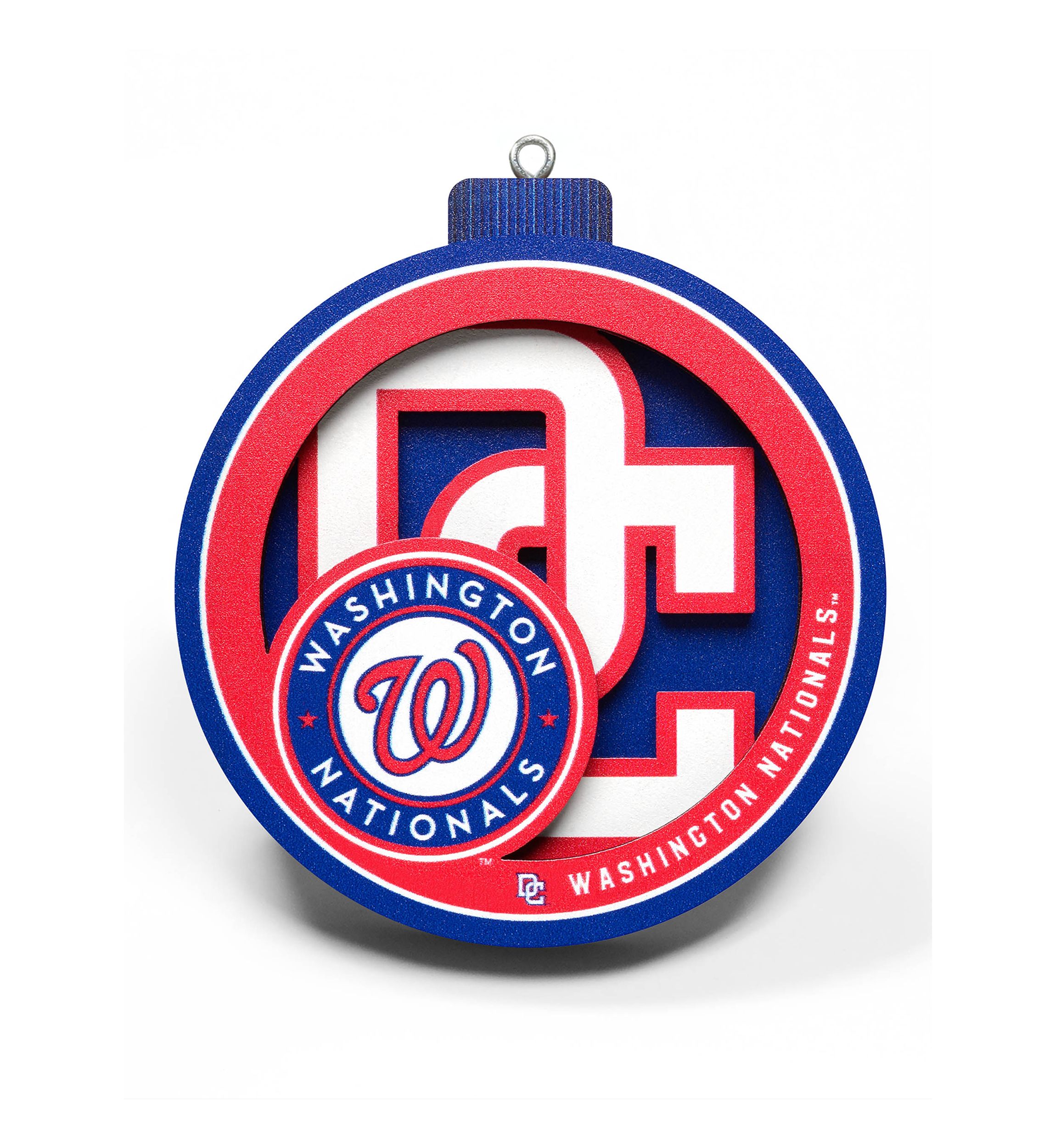 YouTheFan MLB Washington Nationals 3D Logo Series Ornaments