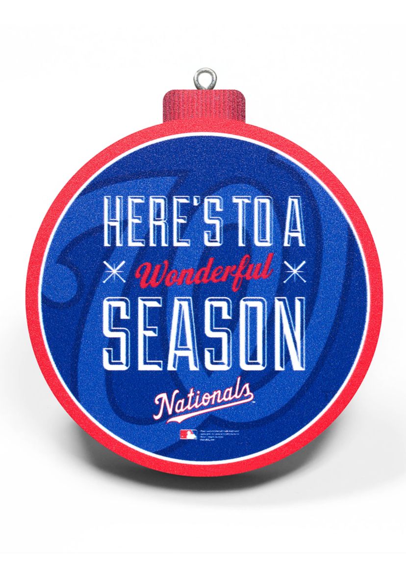 YouTheFan MLB Washington Nationals 3D Logo Series Ornaments