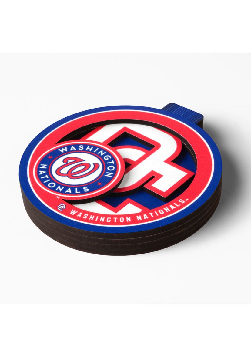 YouTheFan MLB Washington Nationals 3D Logo Series Ornaments