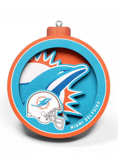 You The Fan NFL Miami Dolphins 3D Logo