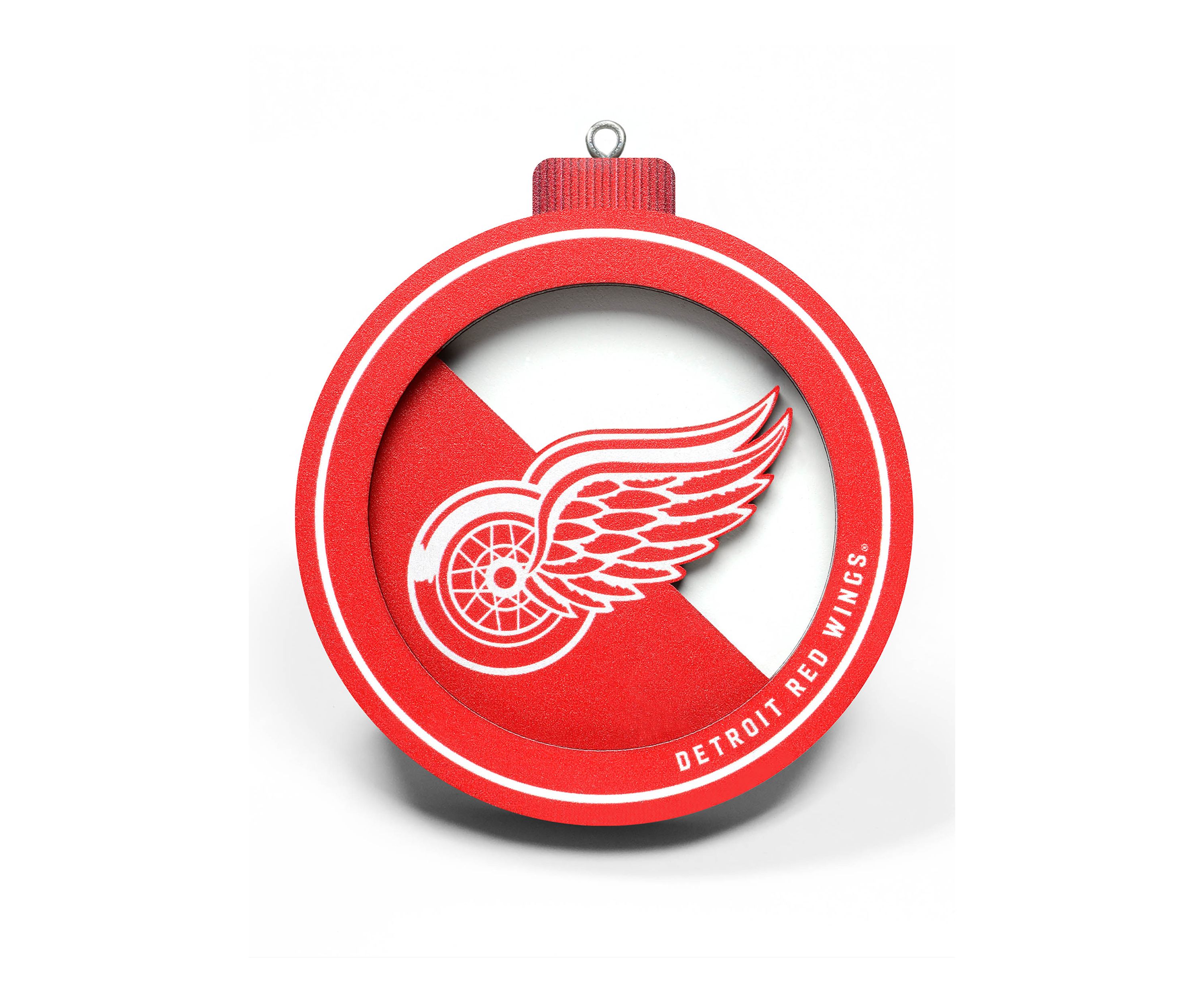 YouTheFan NHL Detroit Red Wings (Joe Louis) 3D Logo Series Ornaments