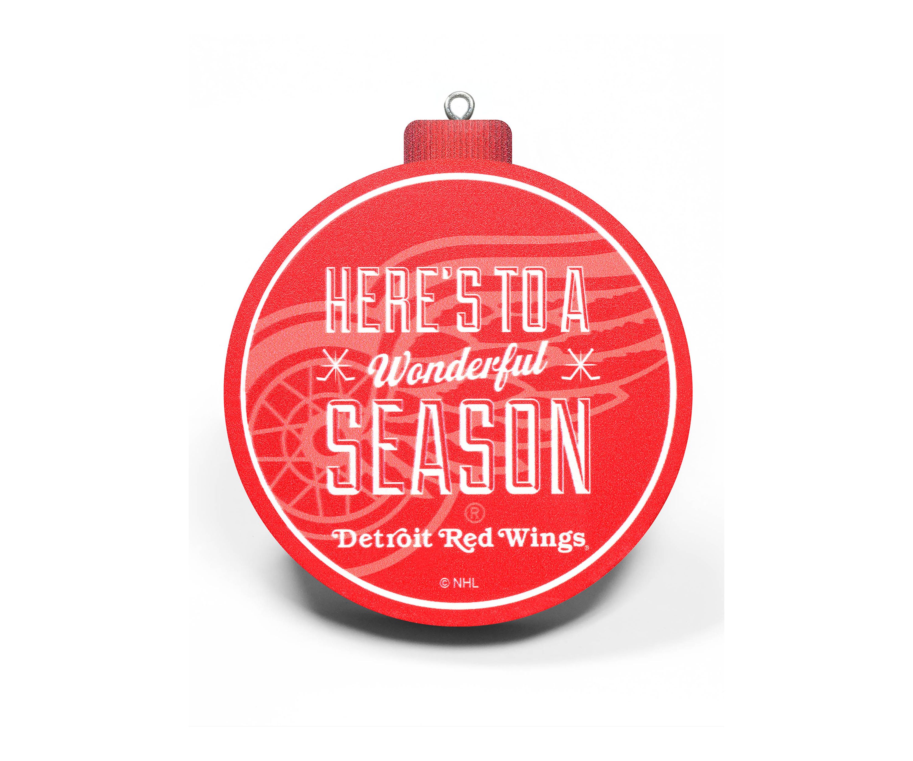 YouTheFan NHL Detroit Red Wings (Joe Louis) 3D Logo Series Ornaments