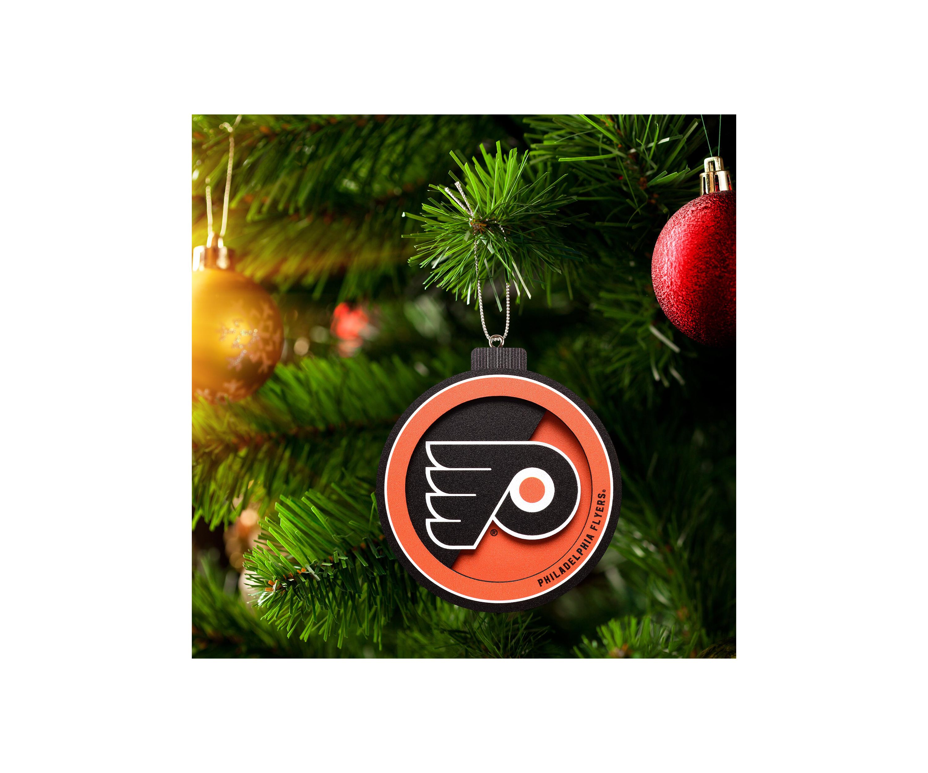 YouTheFan NHL Philadelphia Flyers 3D Logo Series Ornaments