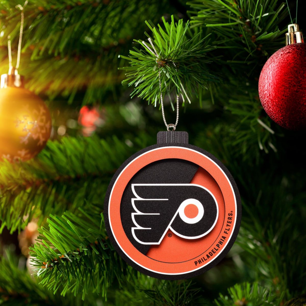 YouTheFan NHL Philadelphia Flyers 3D Logo Series Ornaments