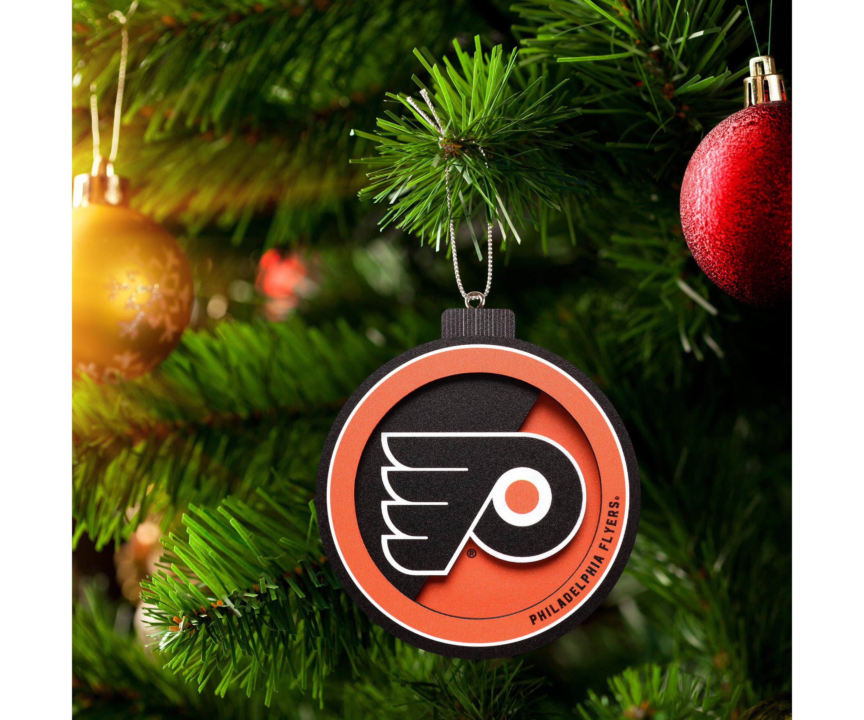 YouTheFan NHL Philadelphia Flyers 3D Logo Series Ornaments