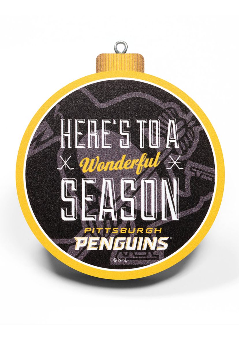 YouTheFan NHL Pittsburgh Penguins 3D Logo Series Ornaments