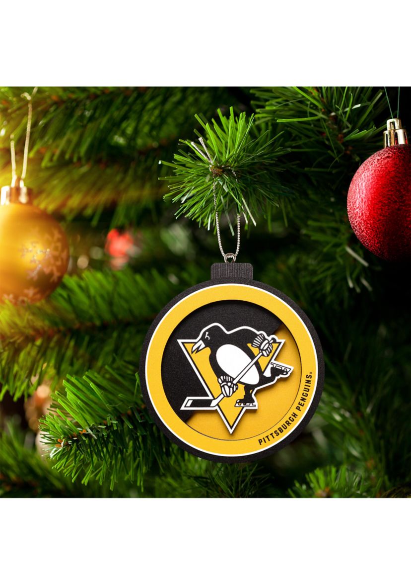 YouTheFan NHL Pittsburgh Penguins 3D Logo Series Ornaments