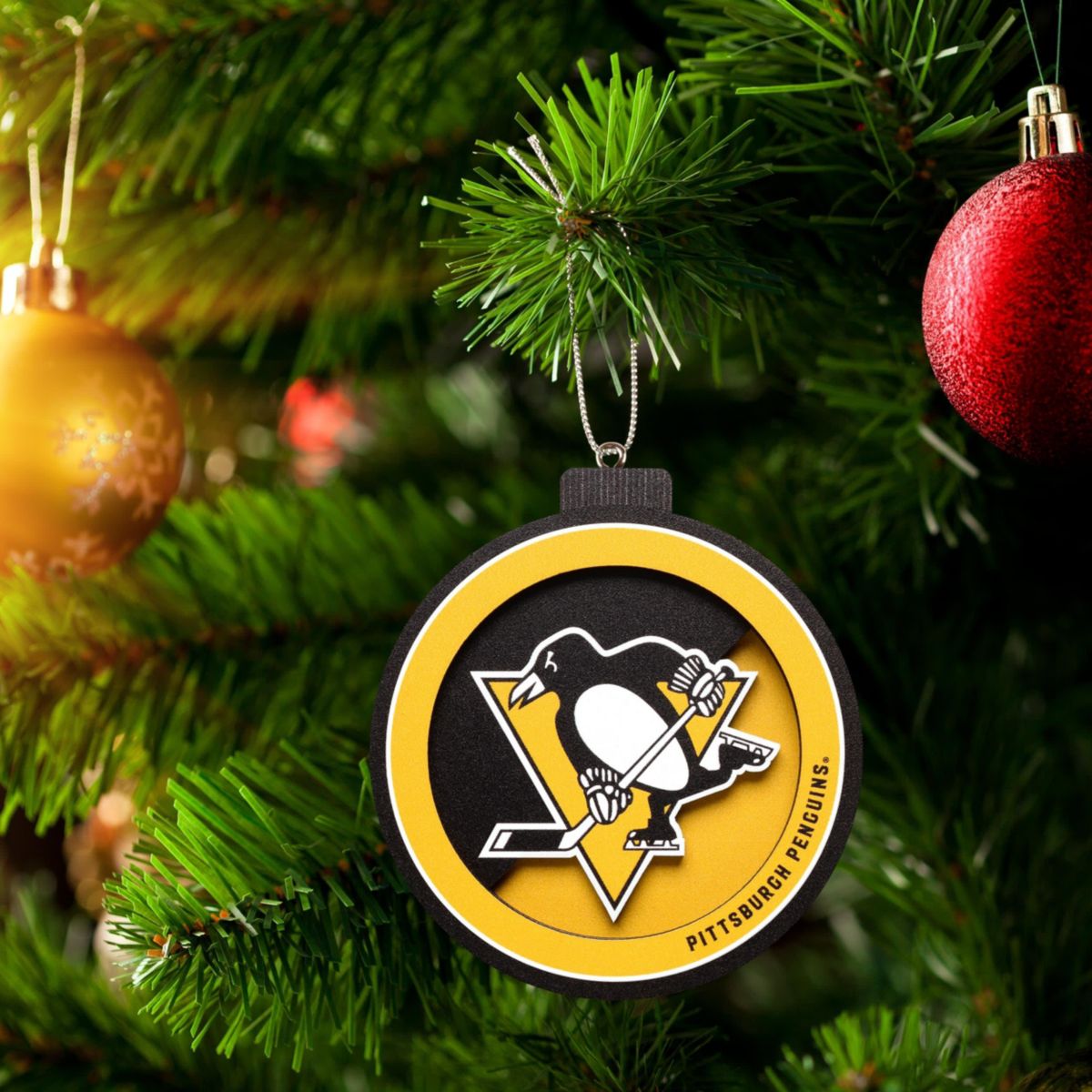 YouTheFan NHL Pittsburgh Penguins 3D Logo Series Ornaments