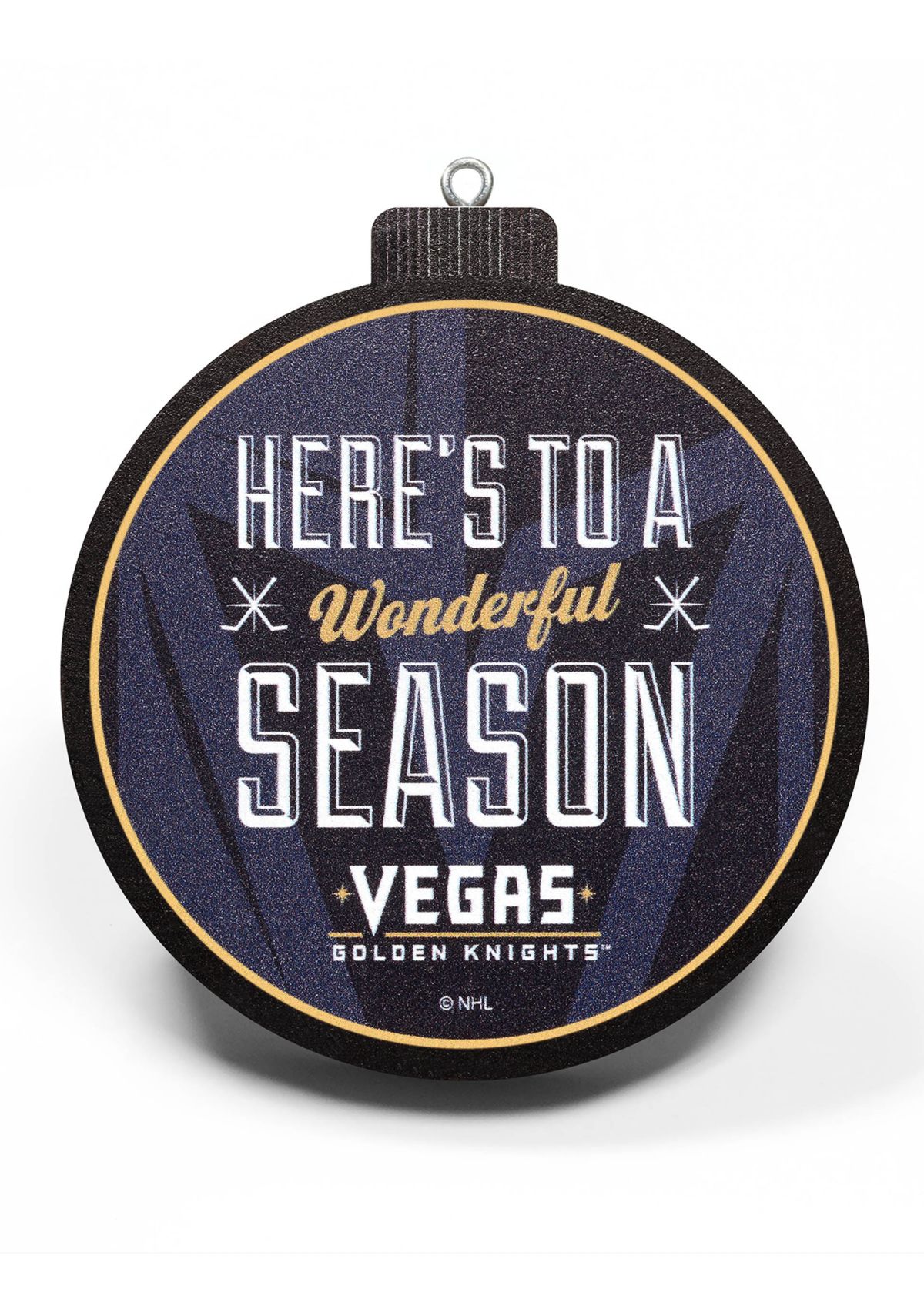 YouTheFan NHL Vegas Golden Knights 3D Logo Series Ornaments
