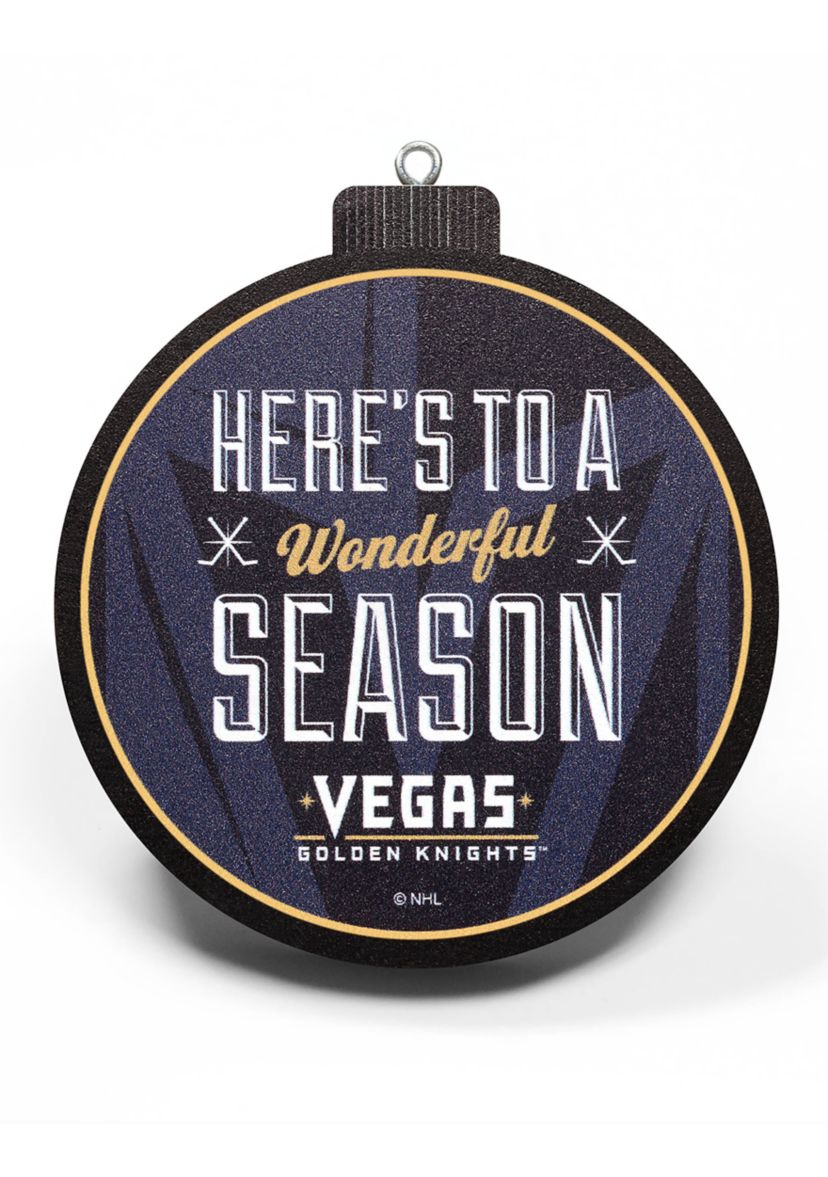 YouTheFan NHL Vegas Golden Knights 3D Logo Series Ornaments