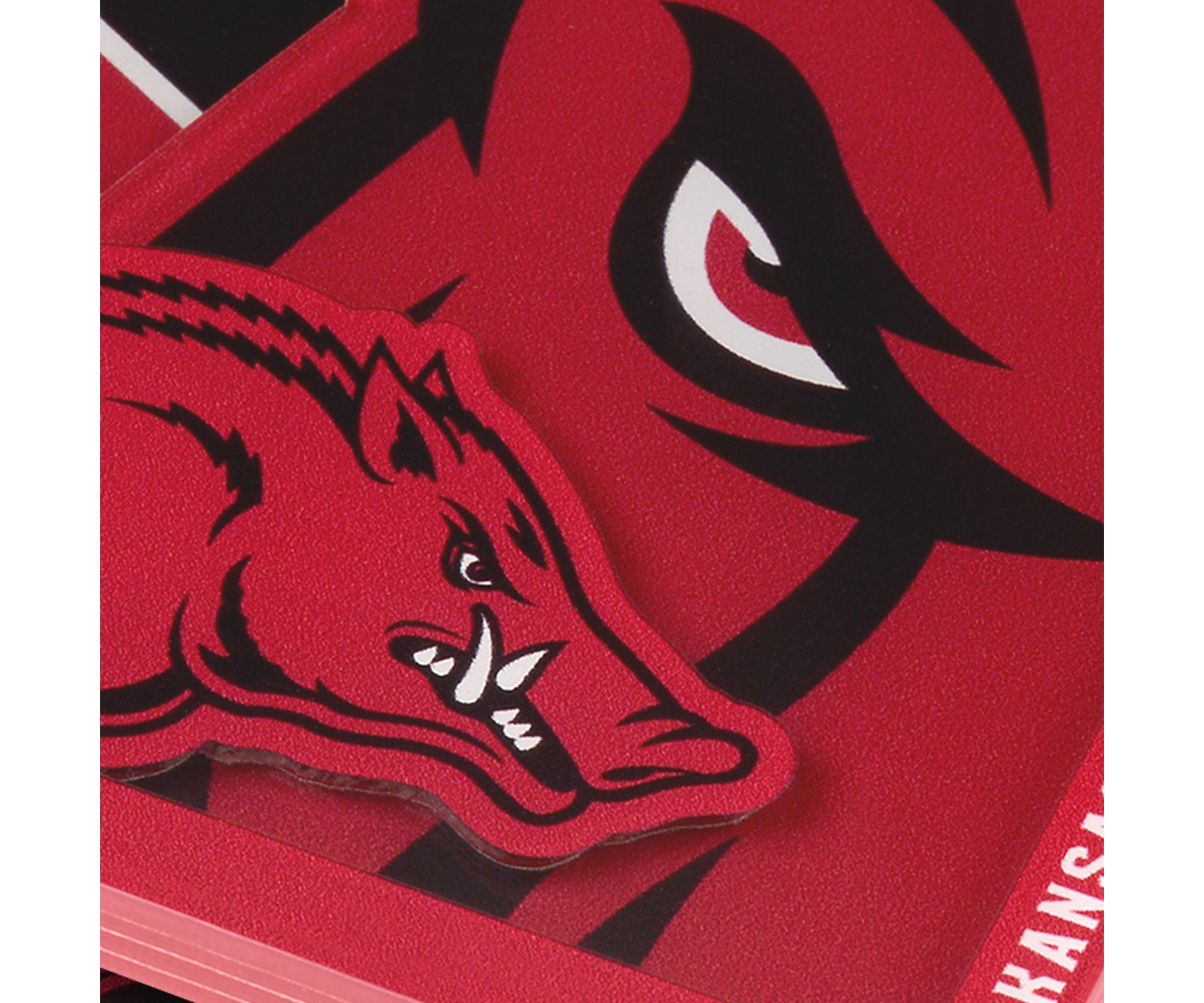 YouTheFan NCAA Arkansas Razorbacks 3D Logo Series Coasters
