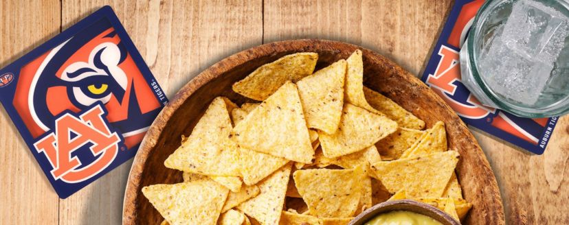 YouTheFan NCAA Auburn Tigers 3D Logo Series Coasters