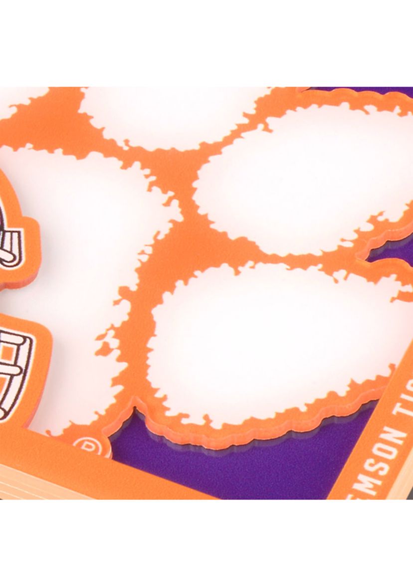 YouTheFan NCAA Clemson Tigers 3D Logo Series Coasters