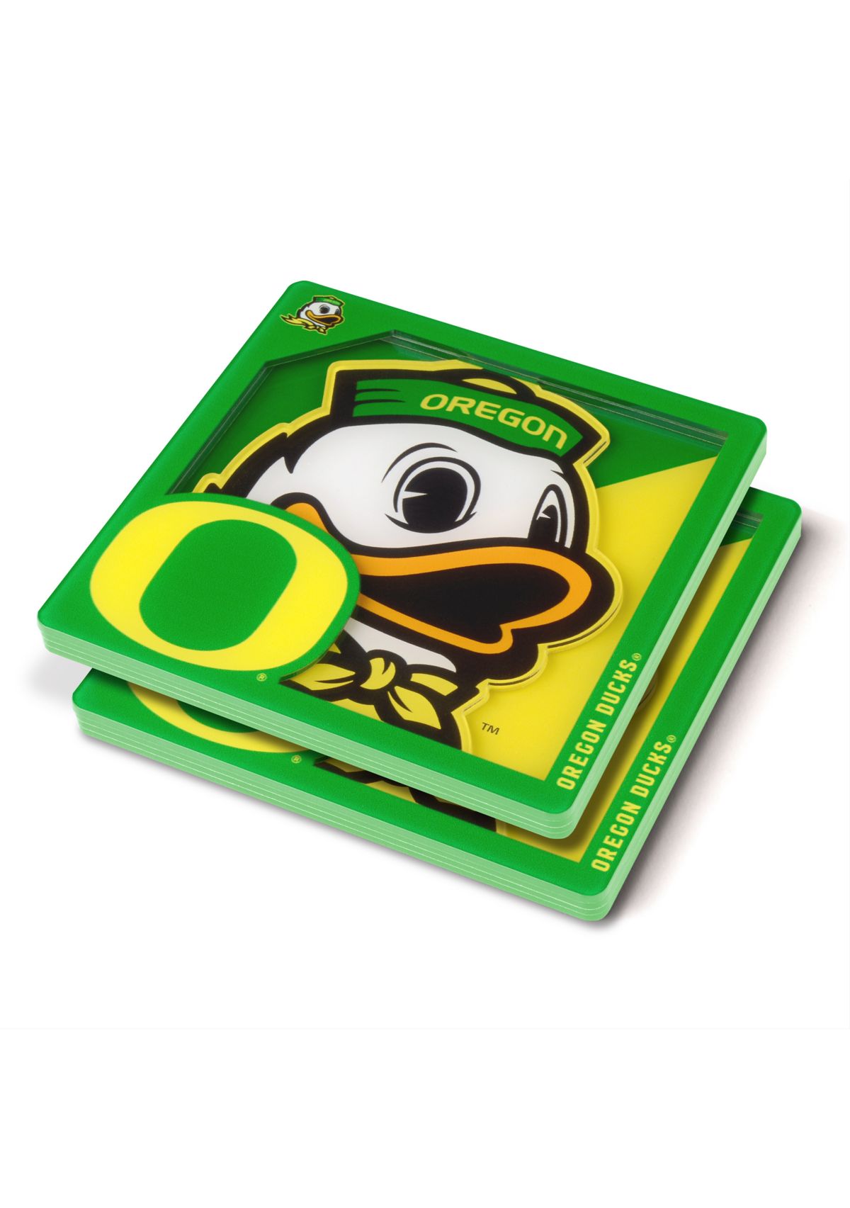 NCAA Oregon Ducks 3D Logo Series Coasters