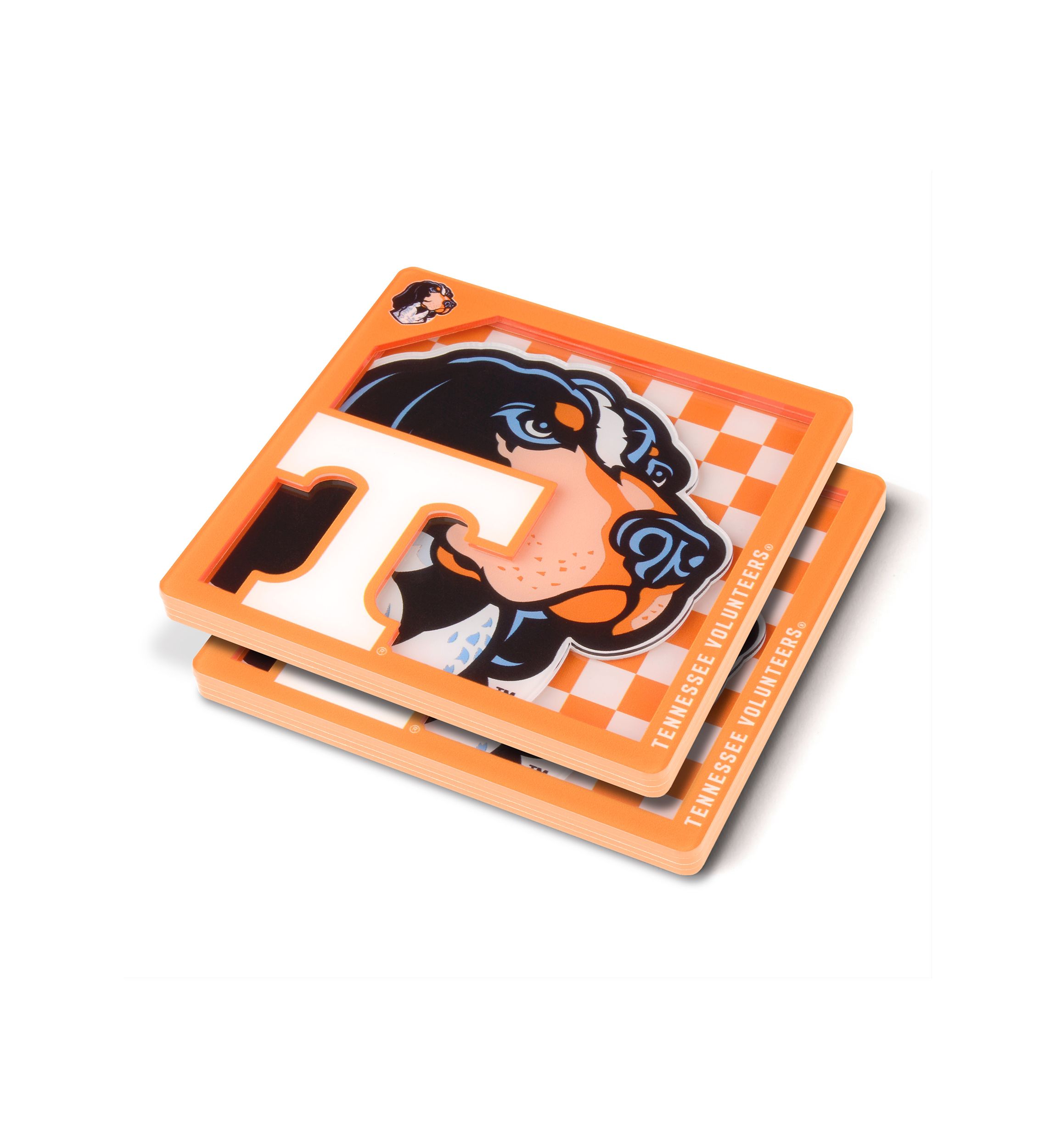 YouTheFan NCAA Tennessee Volunteers 3D Logo Series Coasters