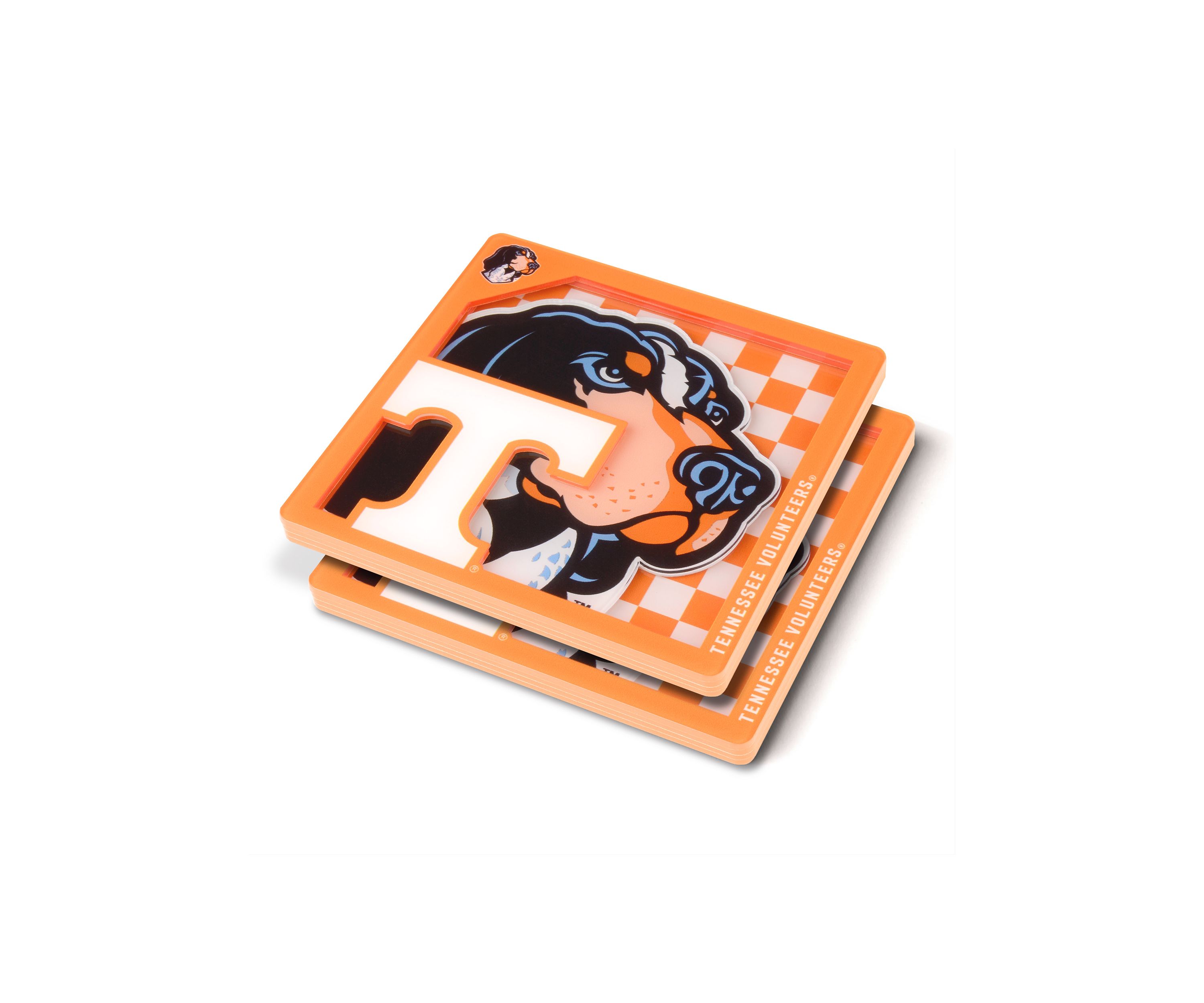 YouTheFan NCAA Tennessee Volunteers 3D Logo Series Coasters