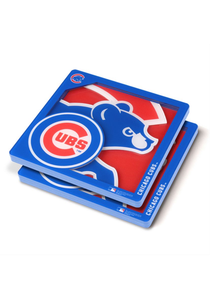 YouTheFan MLB Chicago Cubs 3D Logo Series Coasters