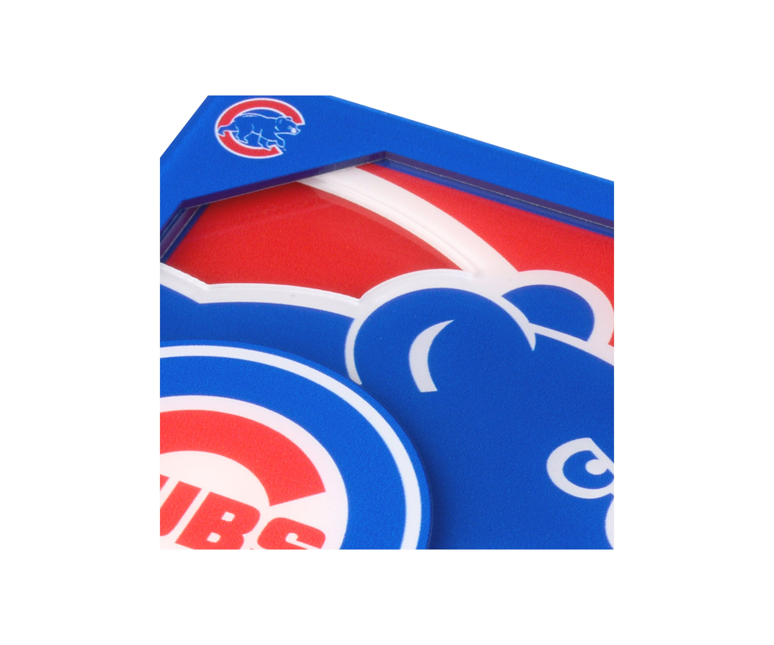 YouTheFan MLB Chicago Cubs 3D Logo Series Coasters