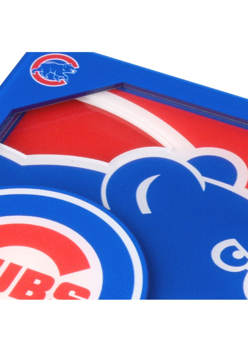 YouTheFan MLB Chicago Cubs 3D Logo Series Coasters