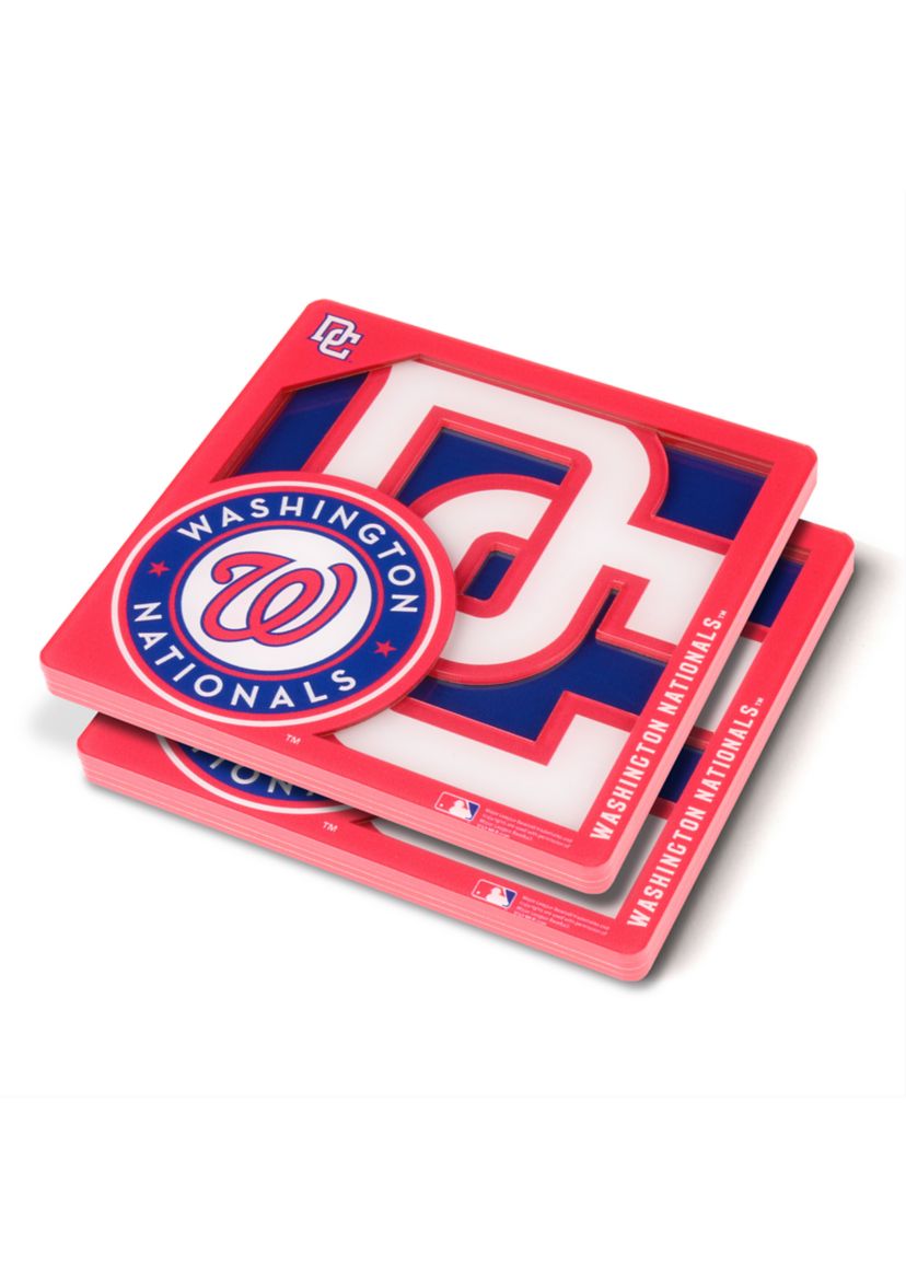 YouTheFan MLB Washington Nationals 3D Logo Series Coasters