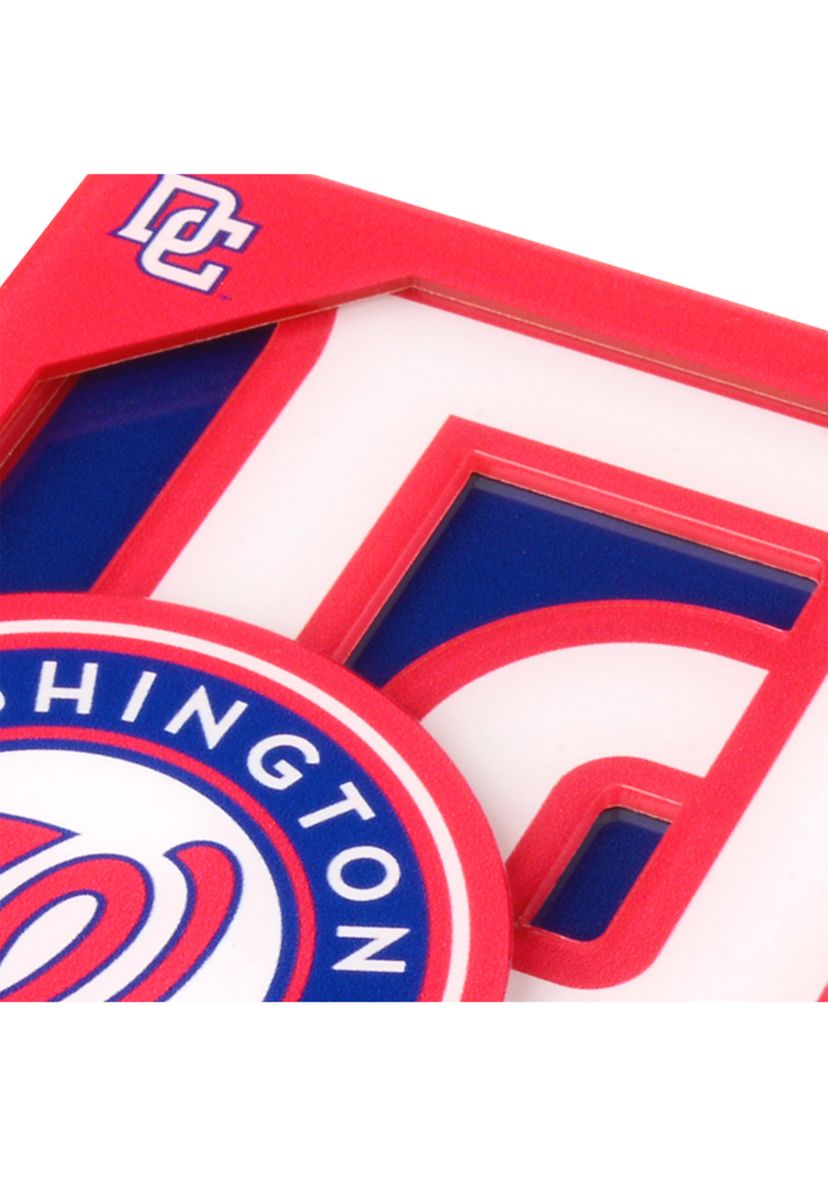 YouTheFan MLB Washington Nationals 3D Logo Series Coasters
