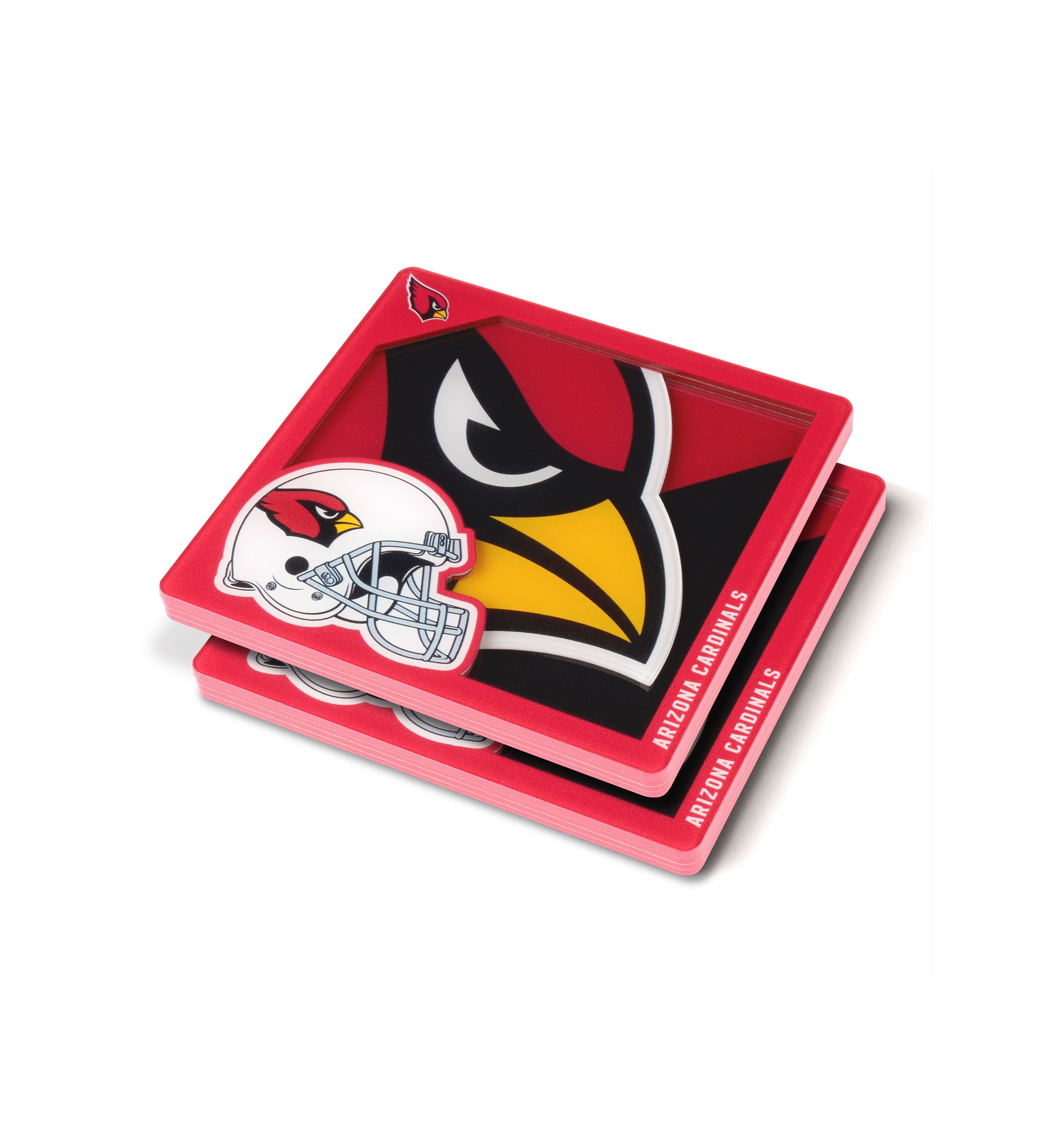 YouTheFan NFL Arizona Cardinals 3D Logo Series Coasters