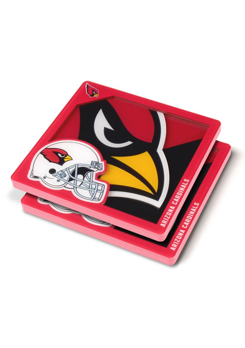 YouTheFan NFL Arizona Cardinals 3D Logo Series Coasters