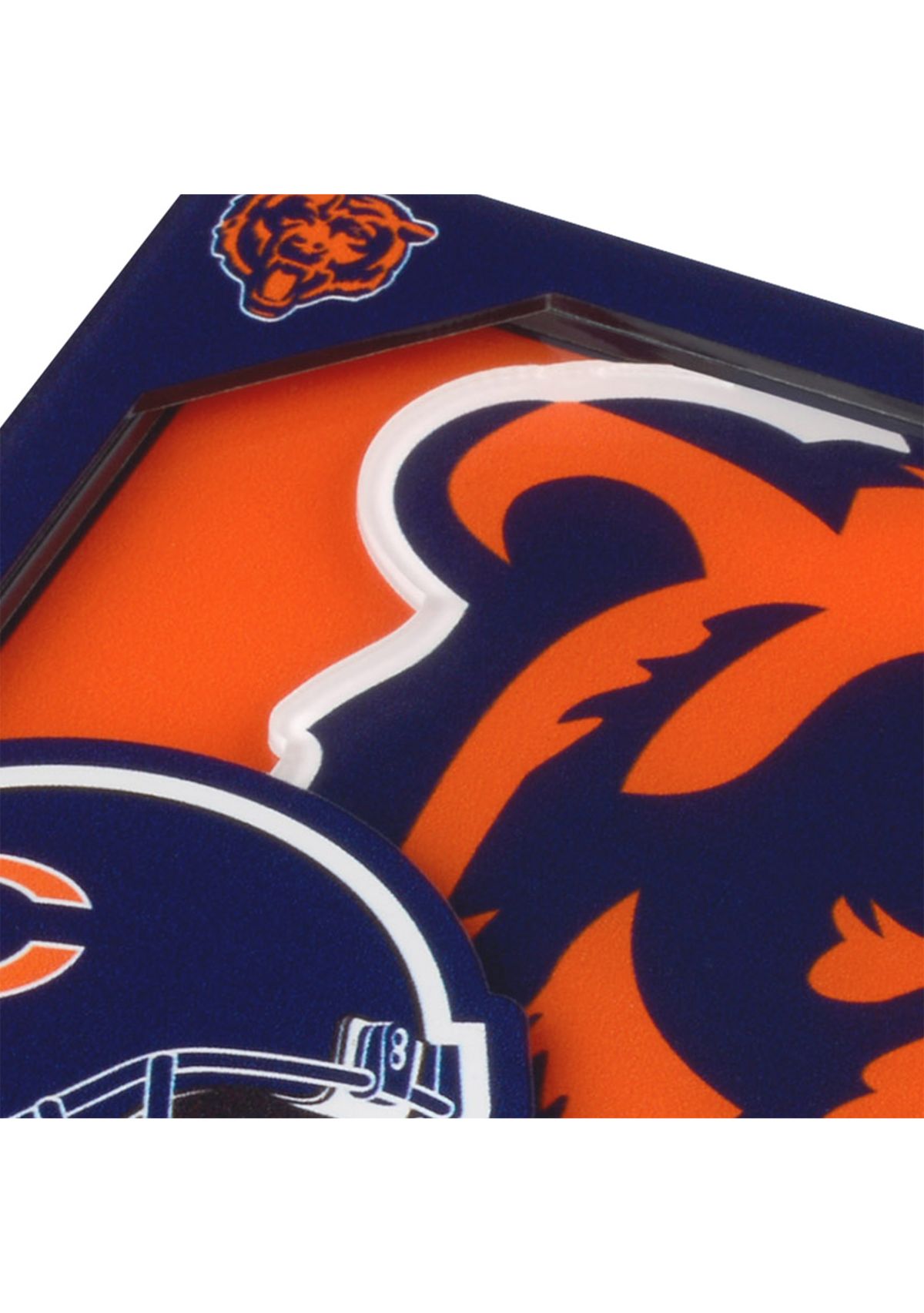 YouTheFan NFL Chicago Bears 3D Logo Series Coasters