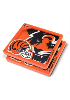 YouTheFan NFL Cincinnati Bengals 3D Logo Series Coasters