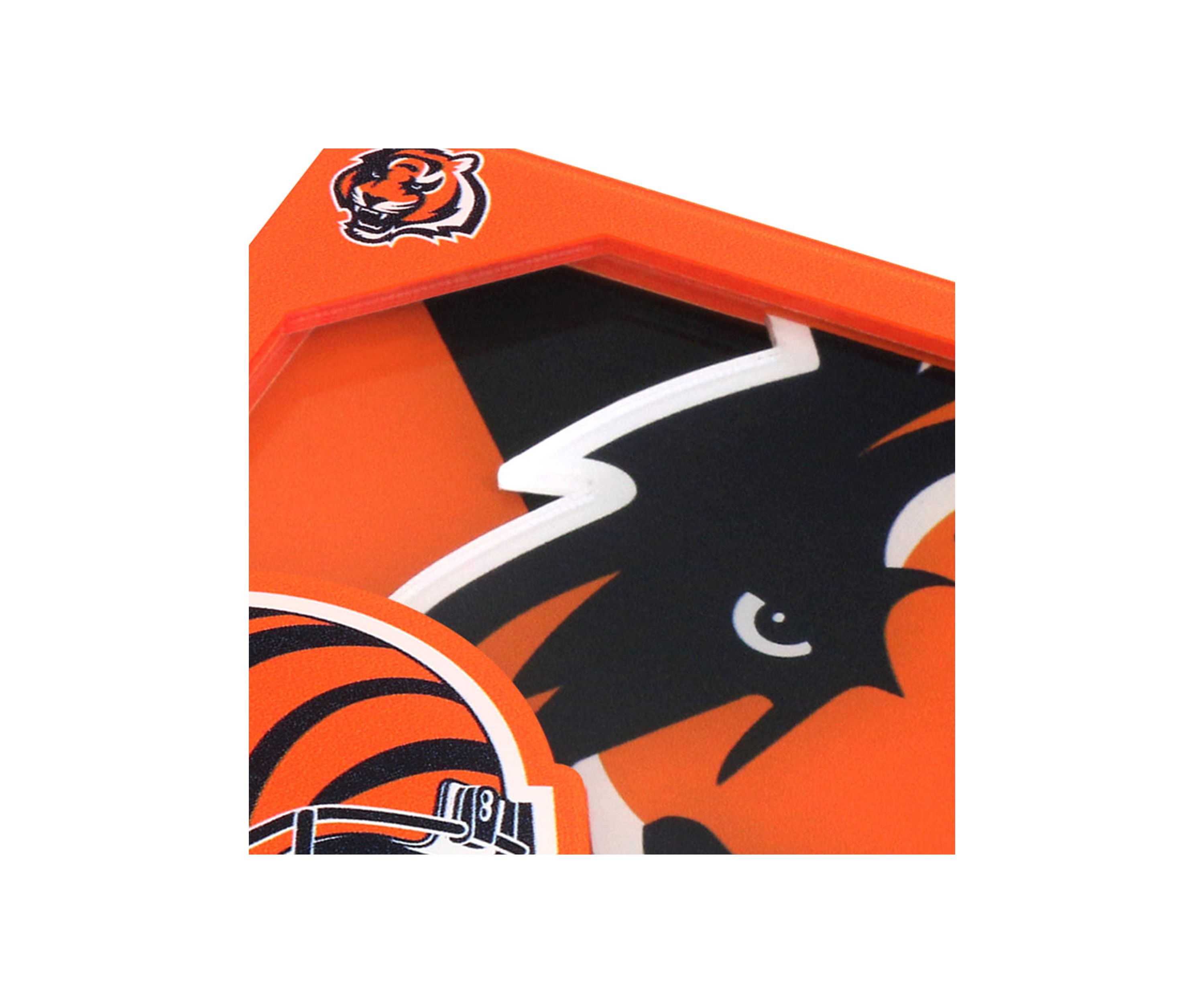 YouTheFan NFL Cincinnati Bengals 3D Logo Series Coasters