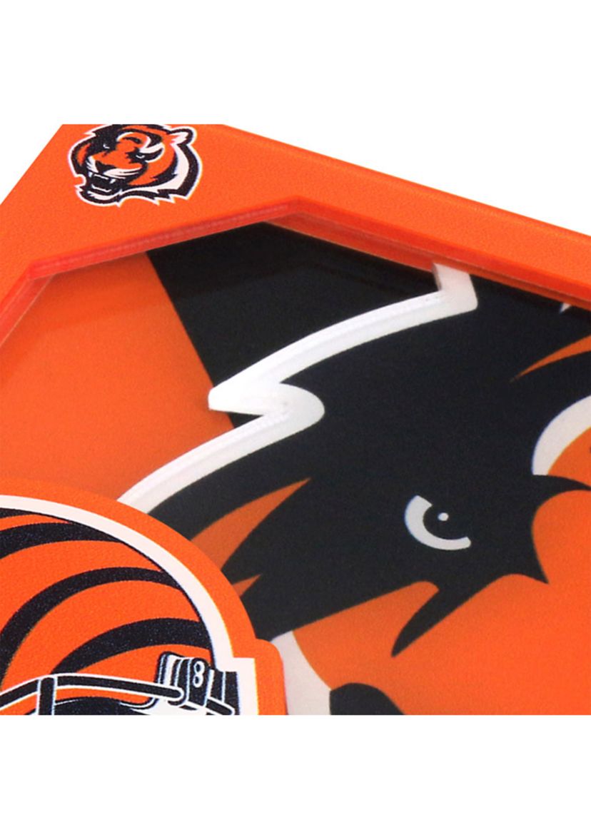YouTheFan NFL Cincinnati Bengals 3D Logo Series Coasters