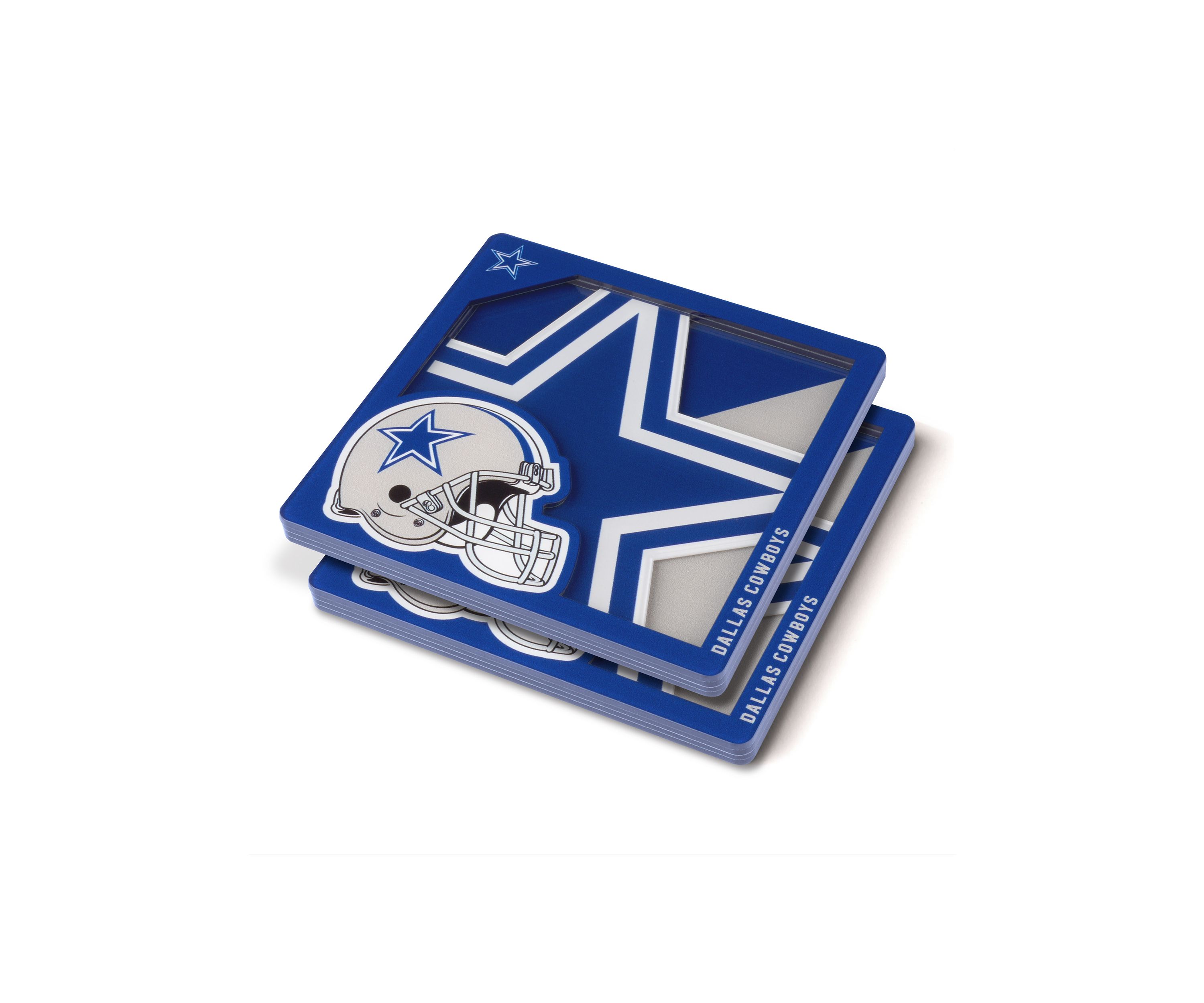 YouTheFan NFL Dallas Cowboys 3D Logo Series Coasters