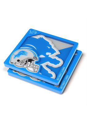 YouTheFan NFL Detroit Lions 3D Logo Series Coasters