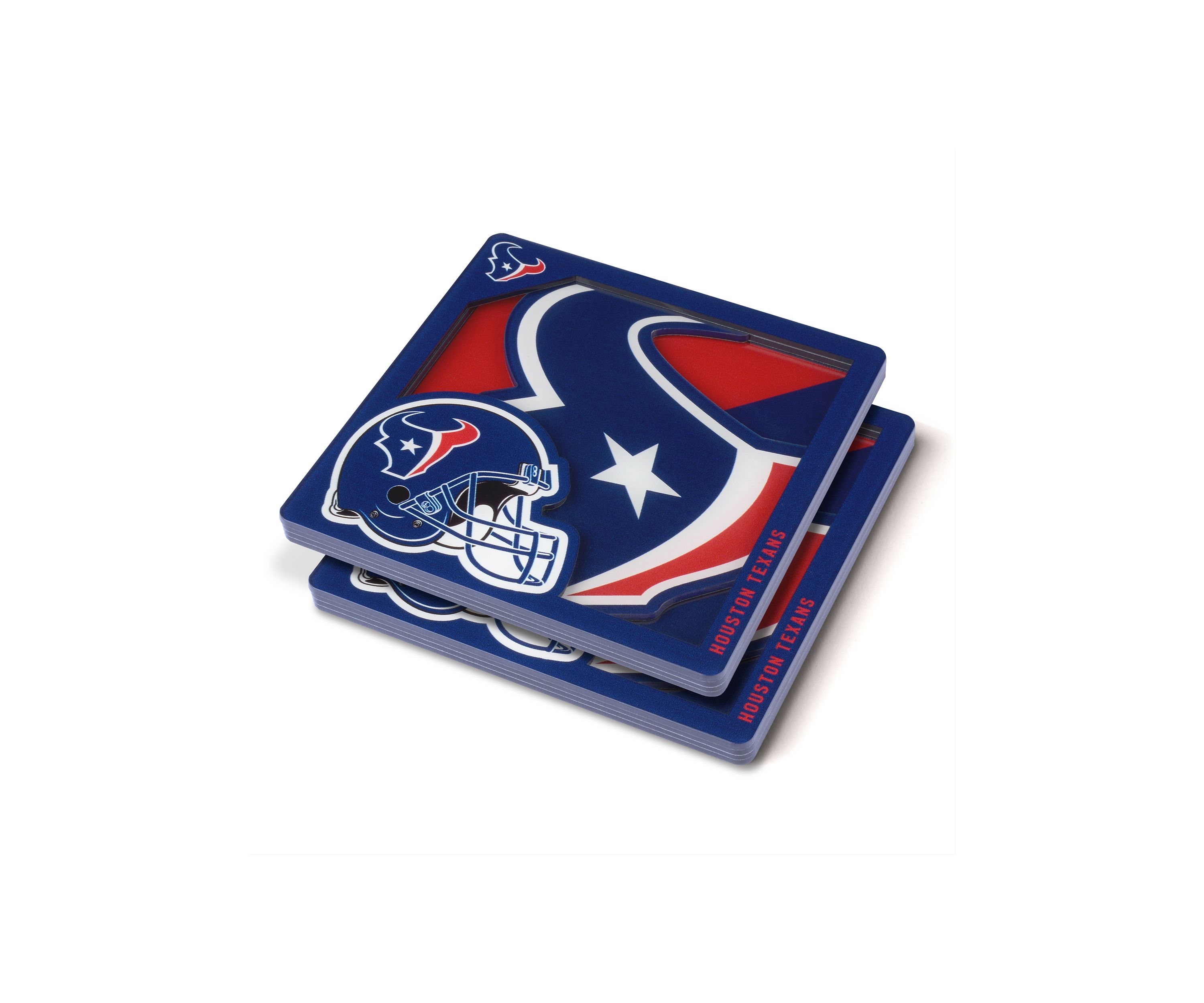 YouTheFan NFL Houston Texans 3D Logo Series Coasters