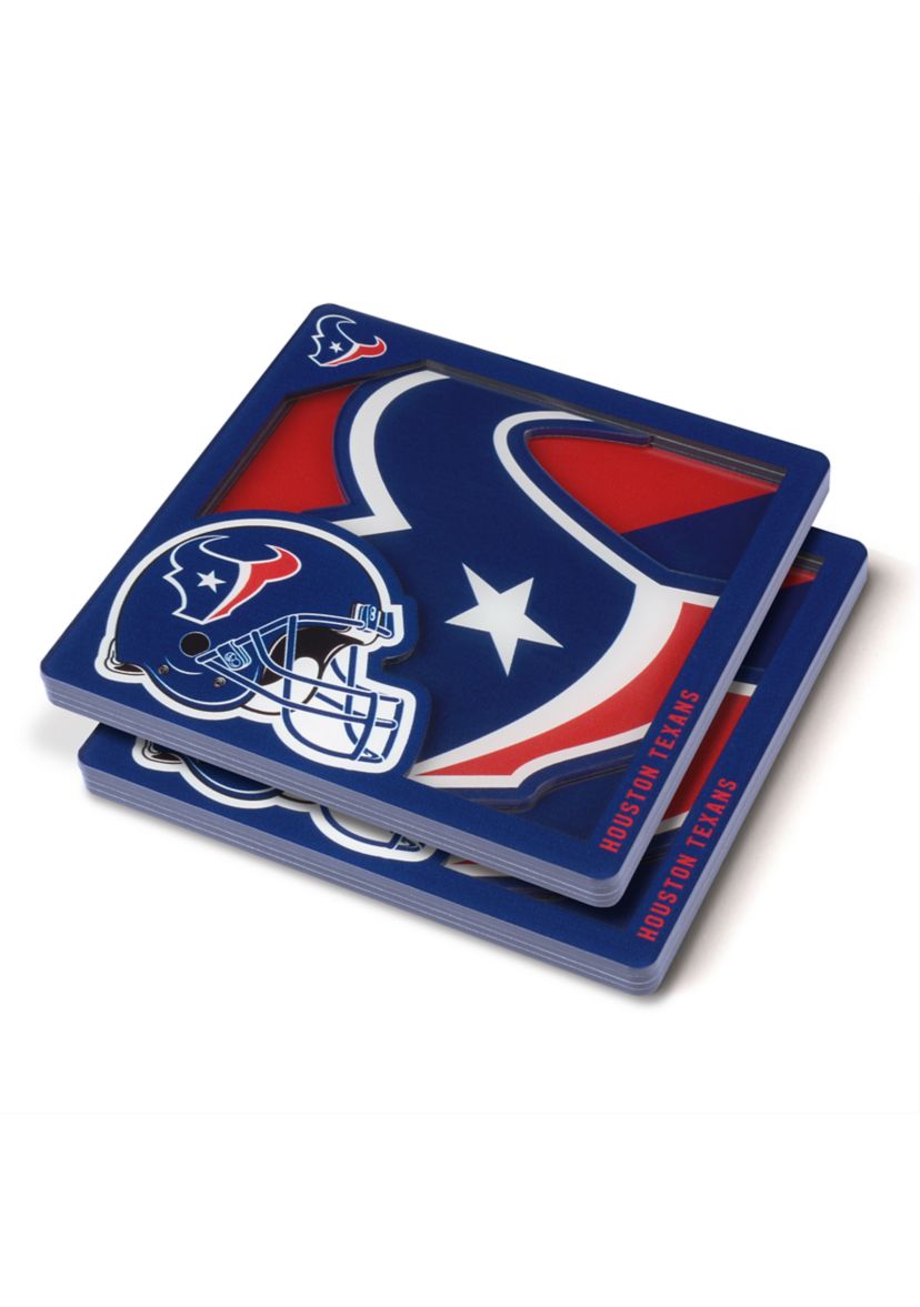 YouTheFan NFL Houston Texans 3D Logo Series Coasters