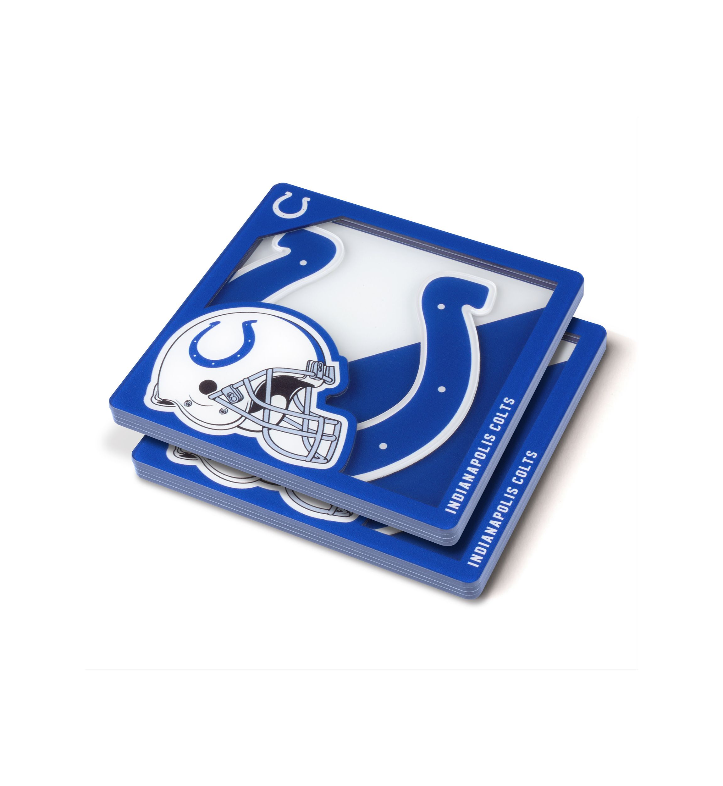 YouTheFan NFL Indianapolis Colts 3D Logo Series Coasters