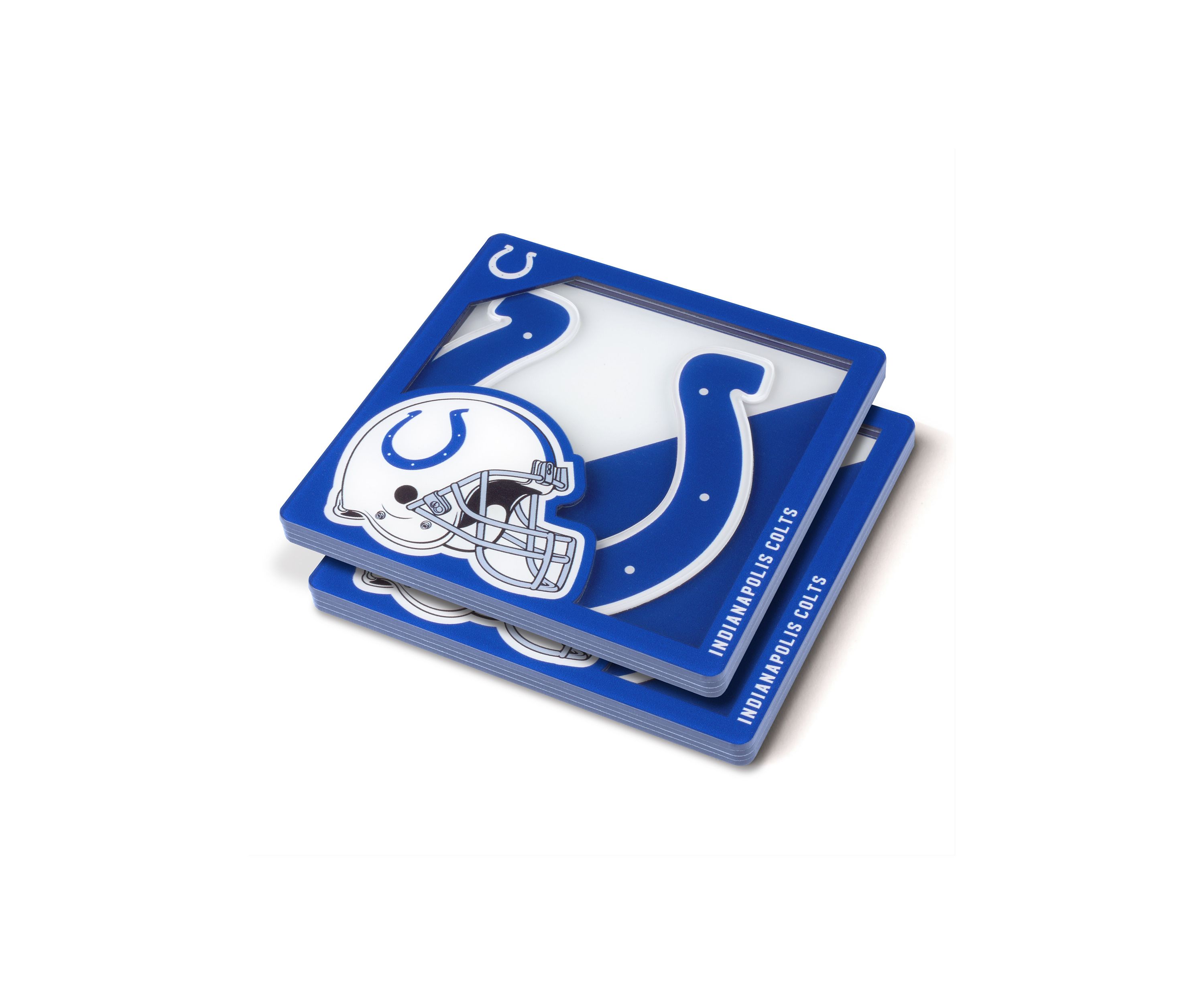 YouTheFan NFL Indianapolis Colts 3D Logo Series Coasters