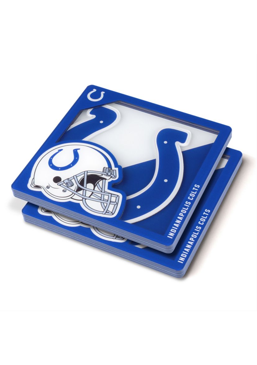 YouTheFan NFL Indianapolis Colts 3D Logo Series Coasters