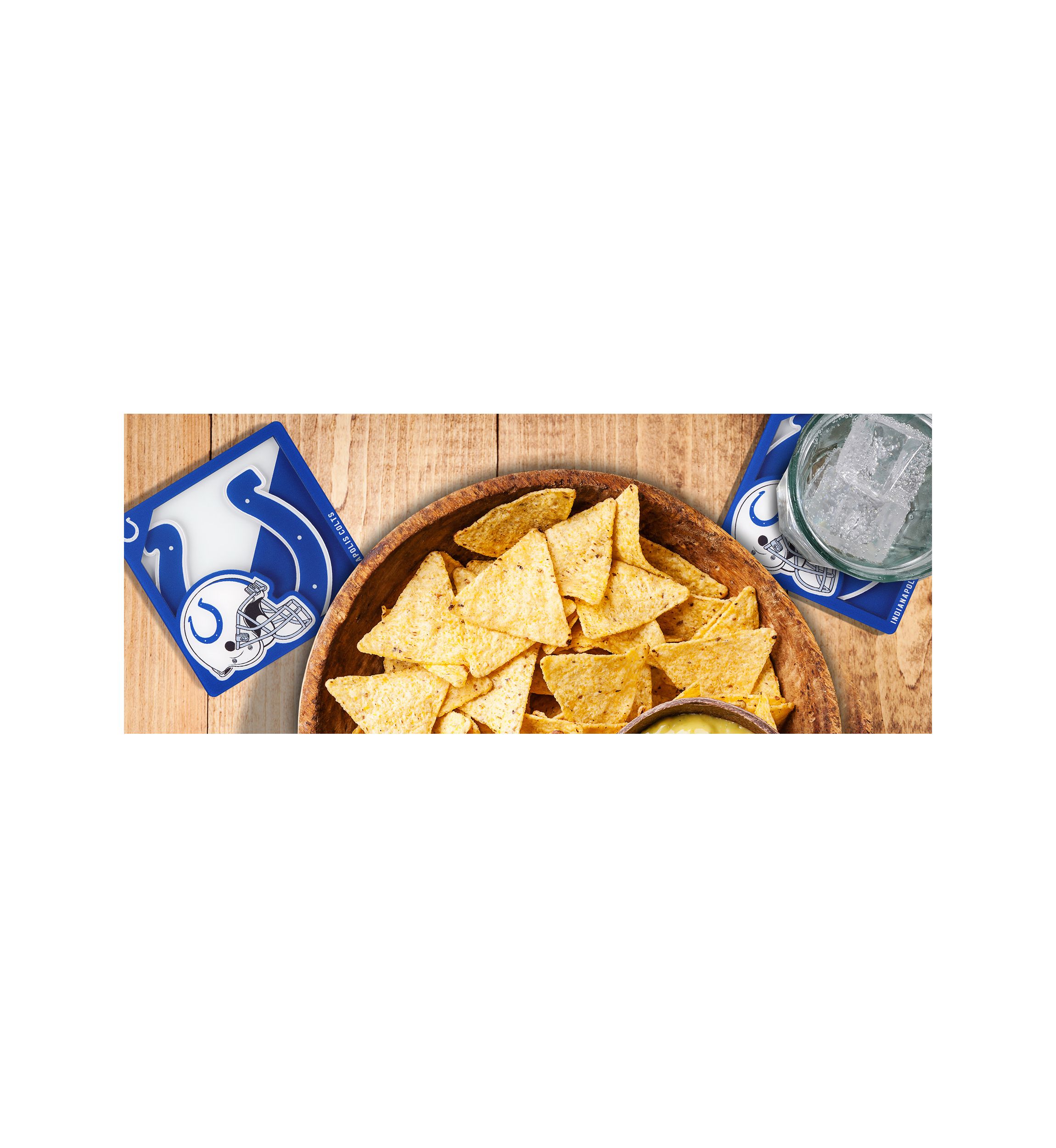 YouTheFan NFL Indianapolis Colts 3D Logo Series Coasters