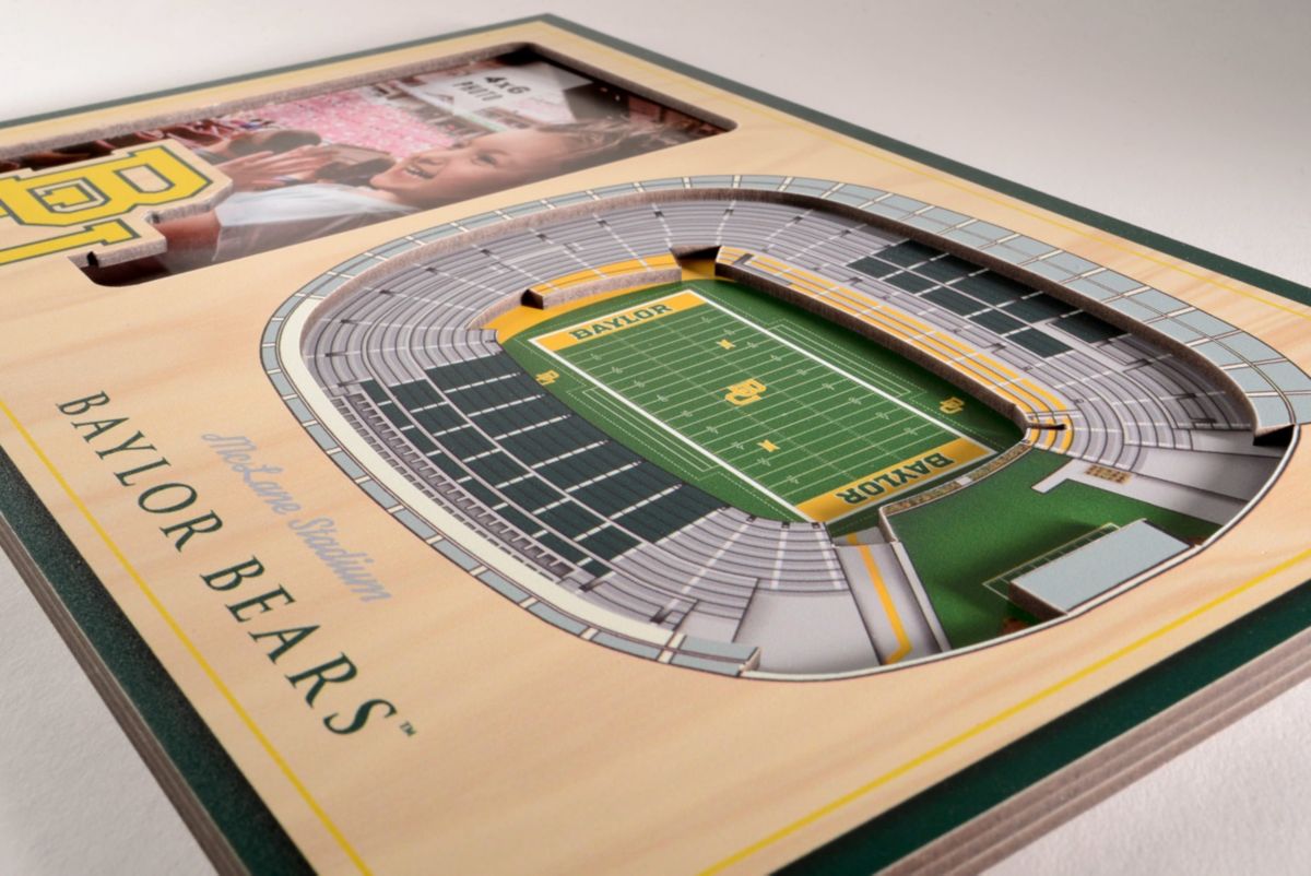 YouTheFan NCAA Baylor Bears 3D StadiumView Picture Frame - McLane Stadium