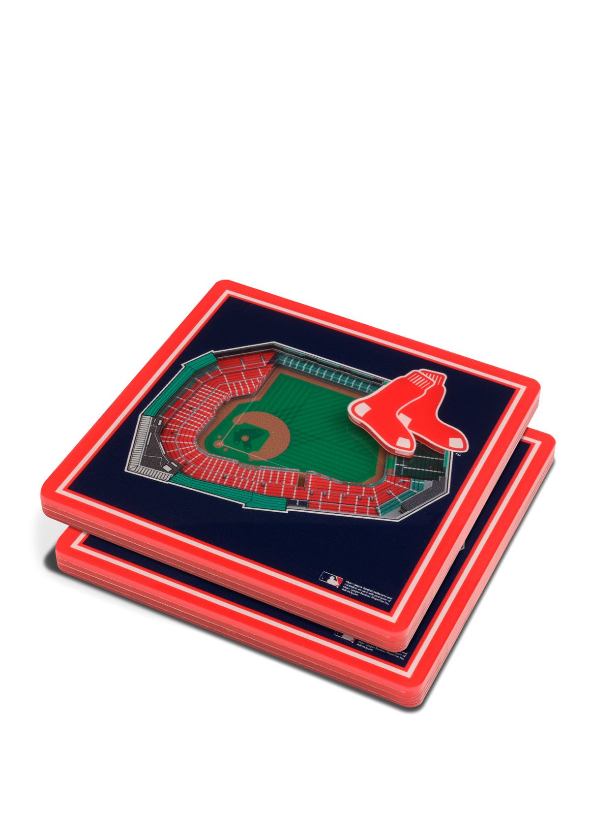 YouTheFan MLB Boston Red Sox 3D StadiumView Coasters - Fenway Park