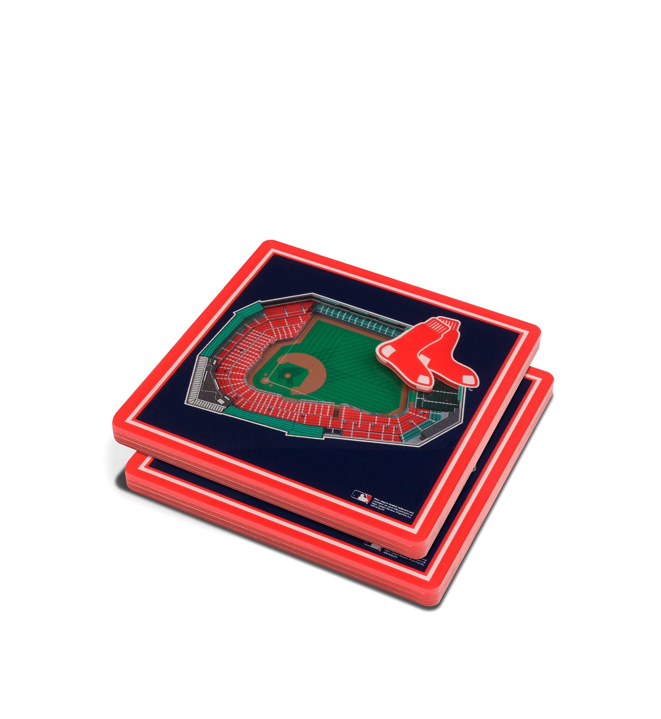 YouTheFan MLB Boston Red Sox 3D StadiumView Coasters - Fenway Park