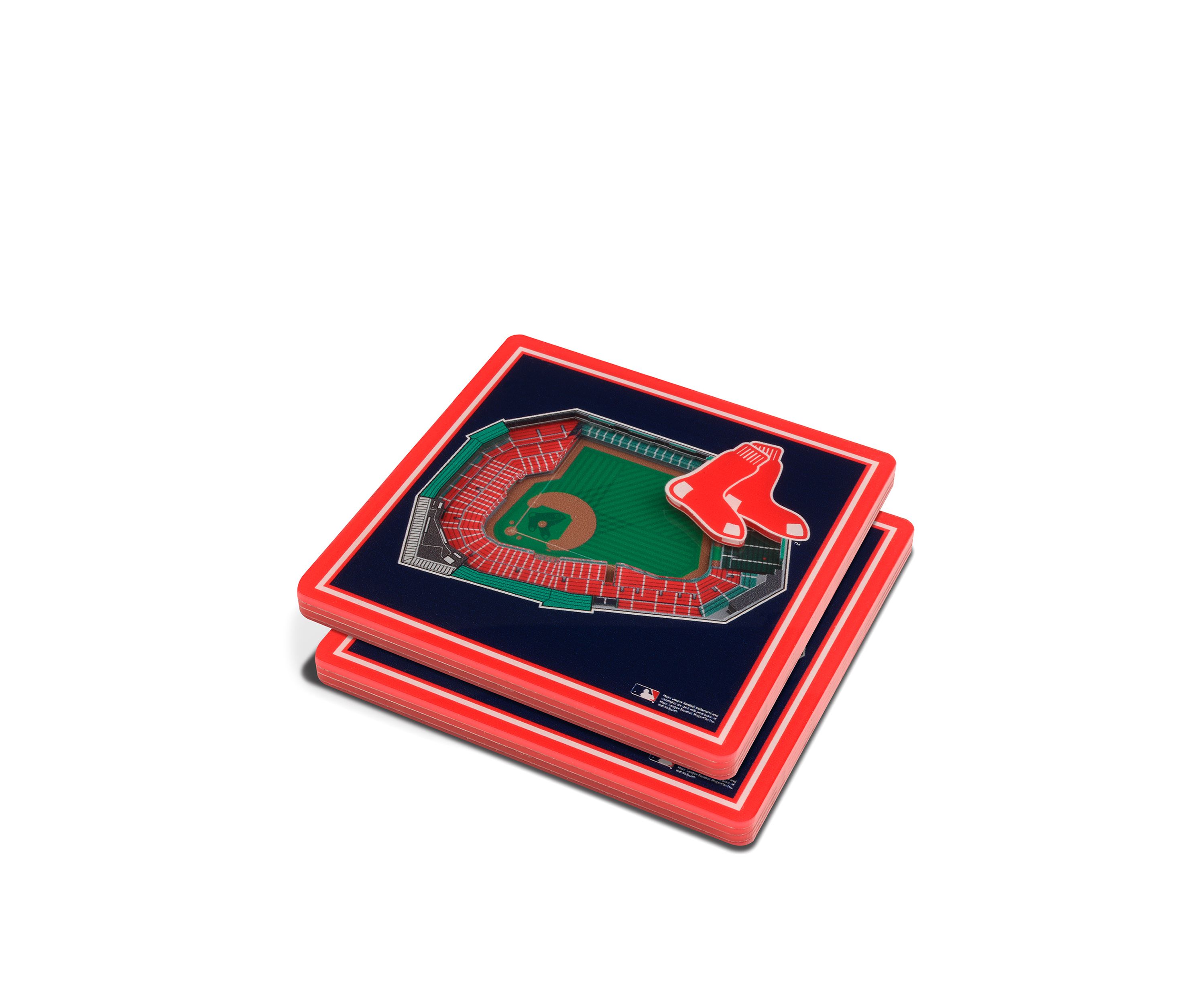 YouTheFan MLB Boston Red Sox 3D StadiumView Coasters - Fenway Park