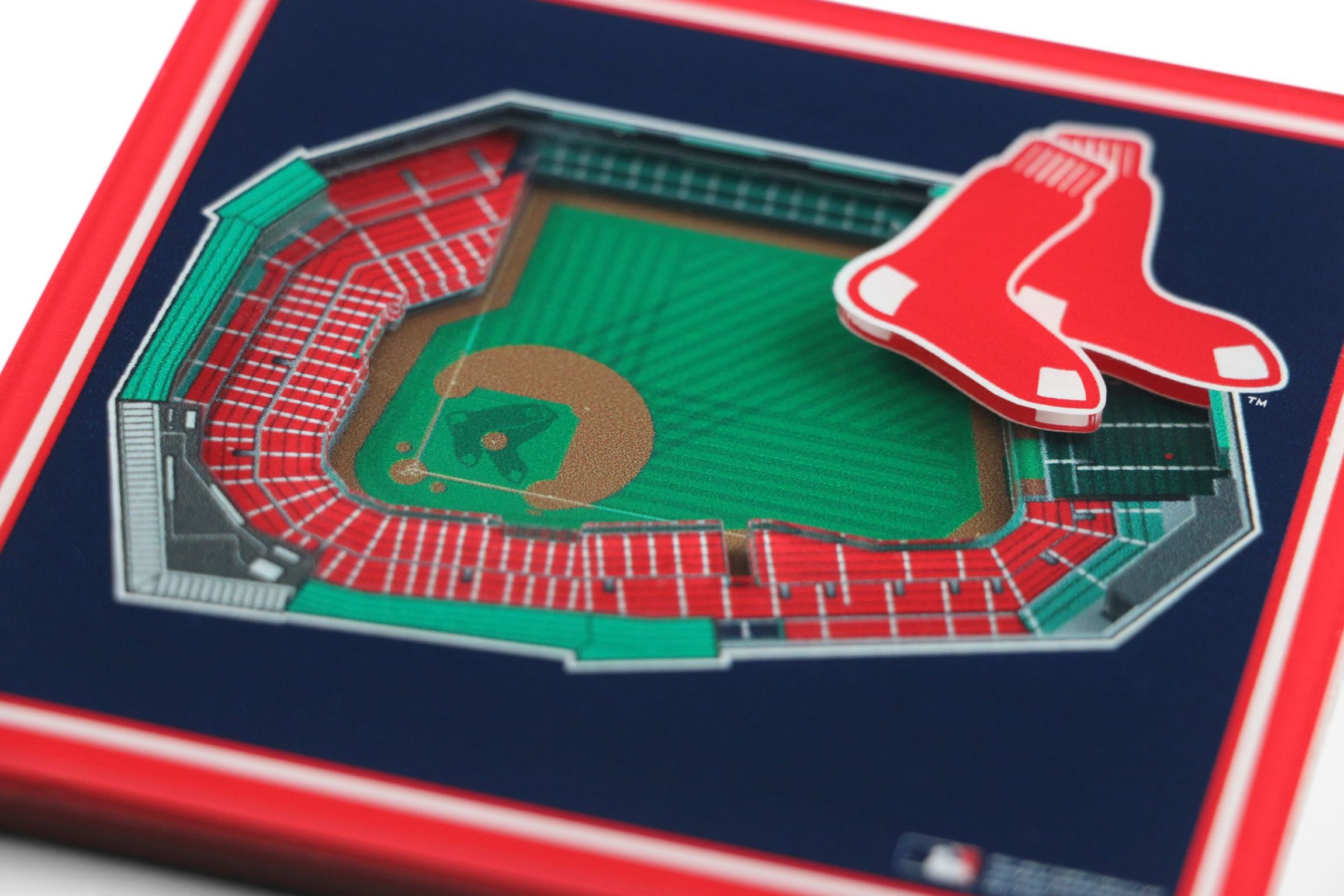 YouTheFan MLB Boston Red Sox 3D StadiumView Coasters - Fenway Park